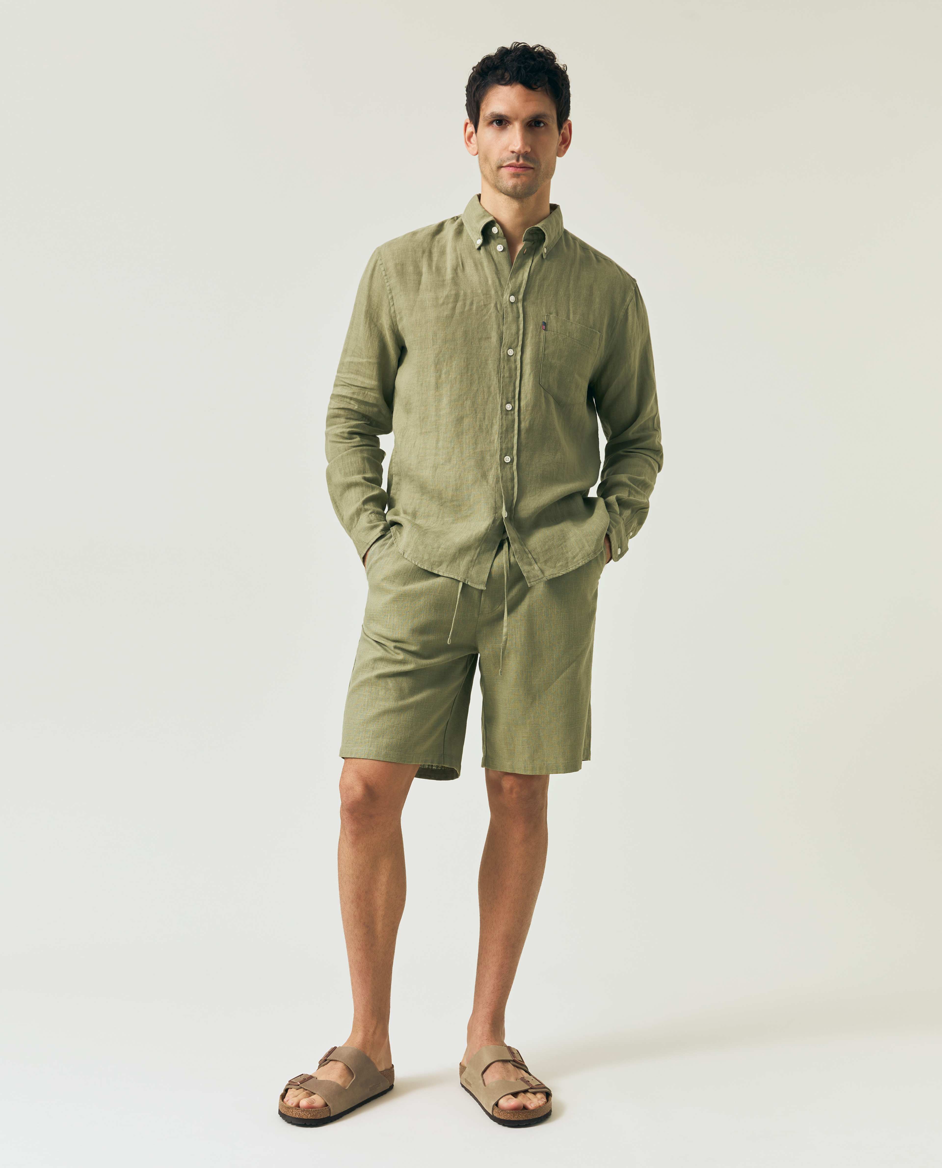 Casual Linen B.d Shirt