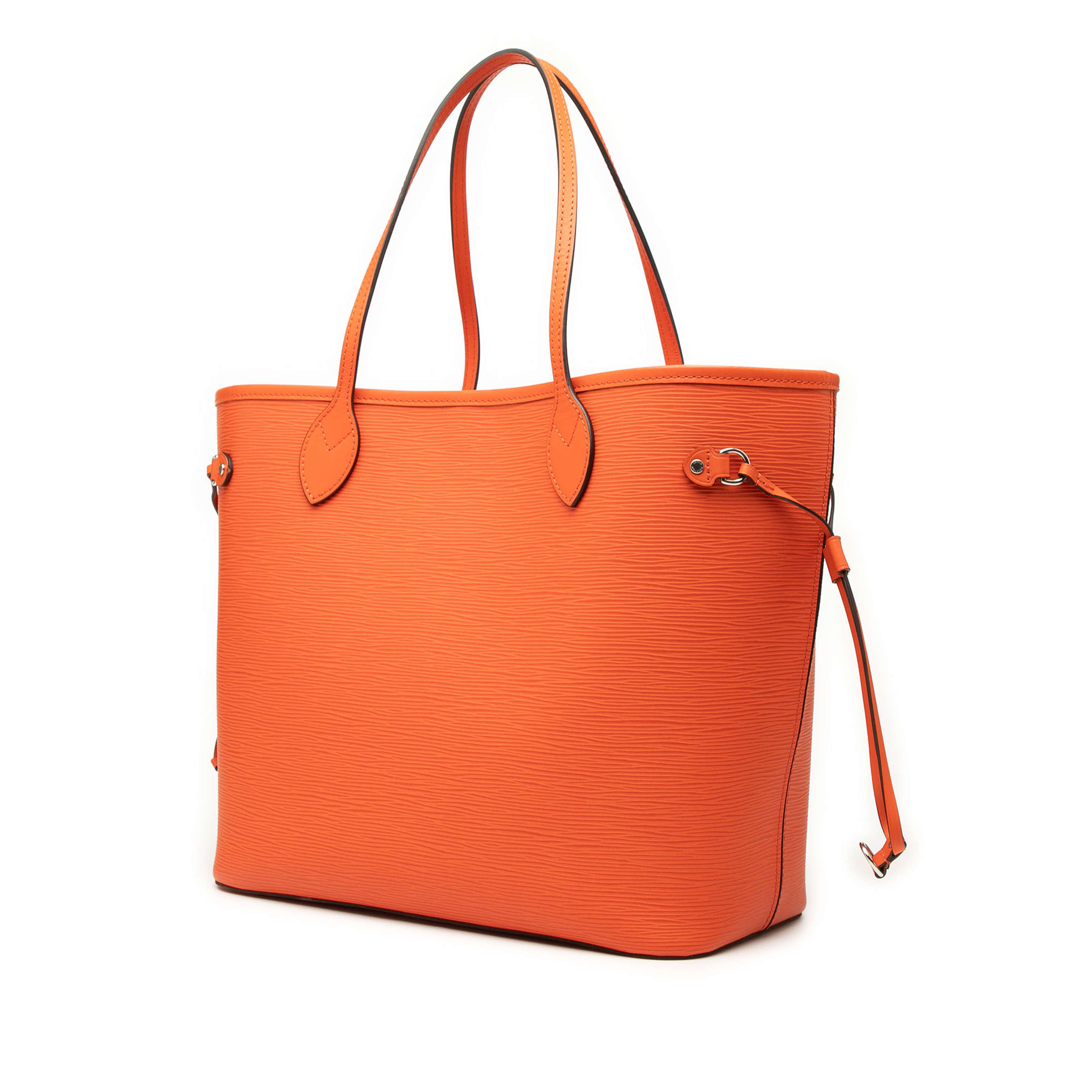 Louis Vuitton Epi Neverfull Mm, från Luxclusif, i färgen orange. Klicka för att öppna bilden i stort format