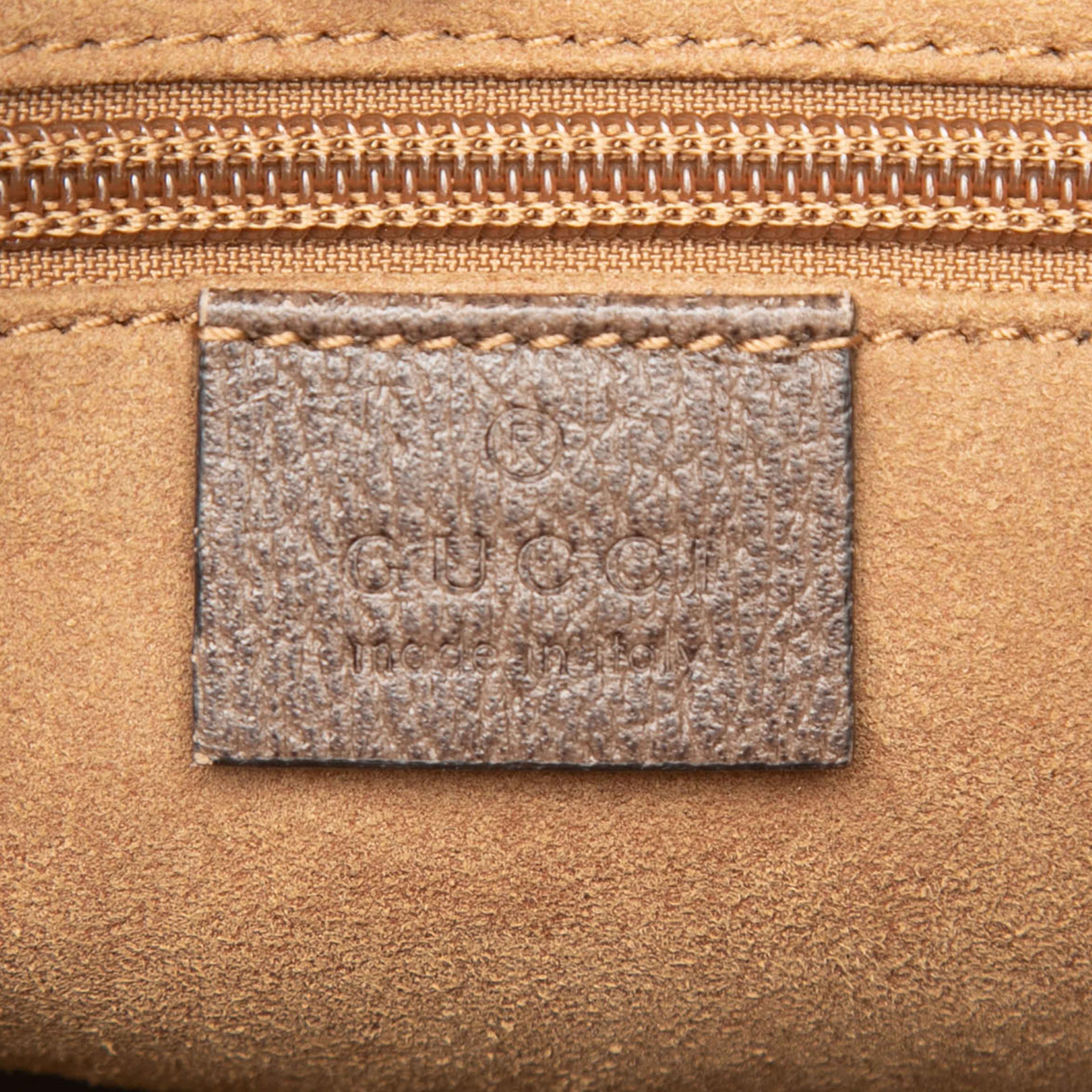 Gucci Gg Supreme Web Bengal Crossbody, från Luxclusif, i färgen beige. Klicka för att öppna bilden i stort format