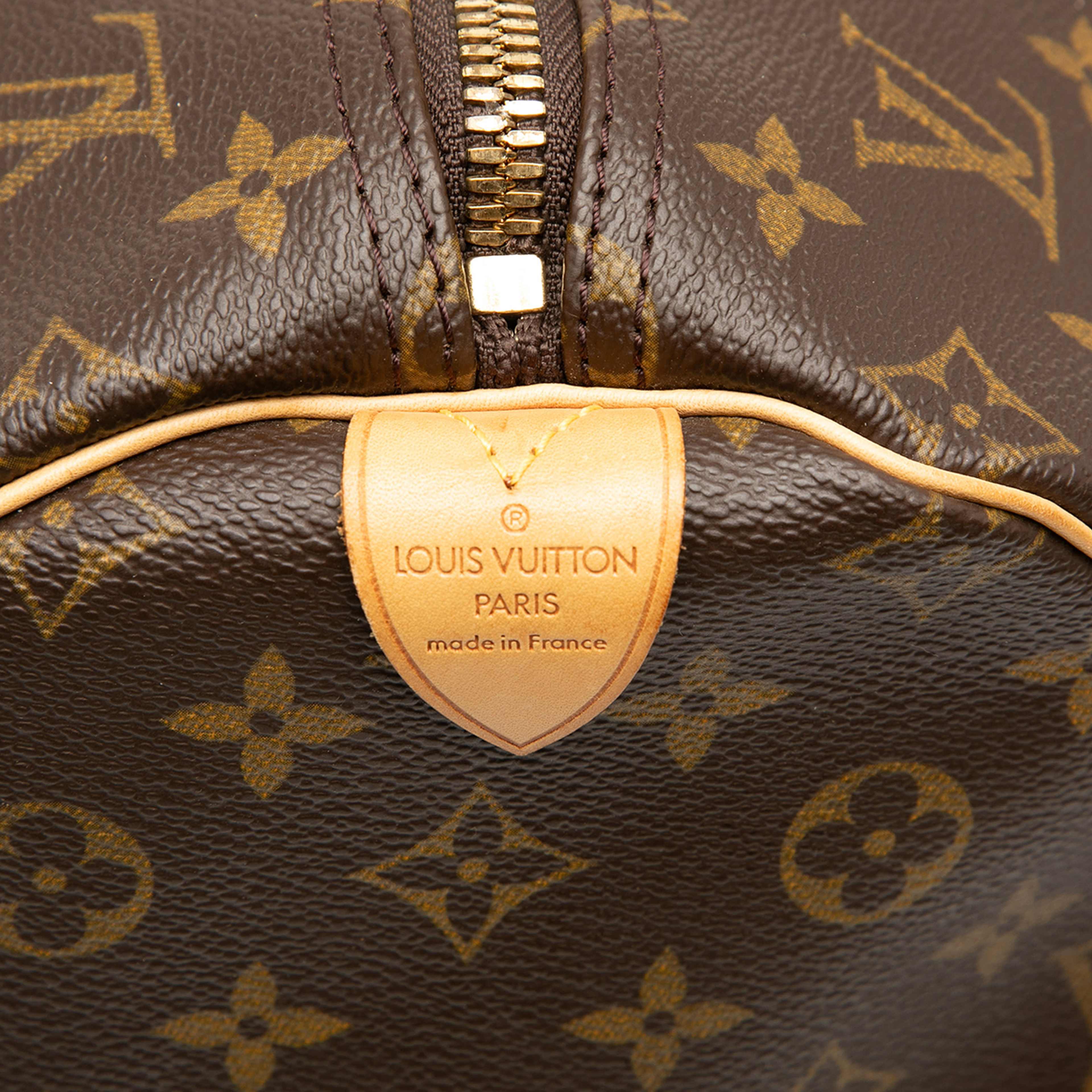 Louis Vuitton Monogram Keepall 55, från Luxclusif, i färgen brown. Klicka för att öppna bilden i stort format