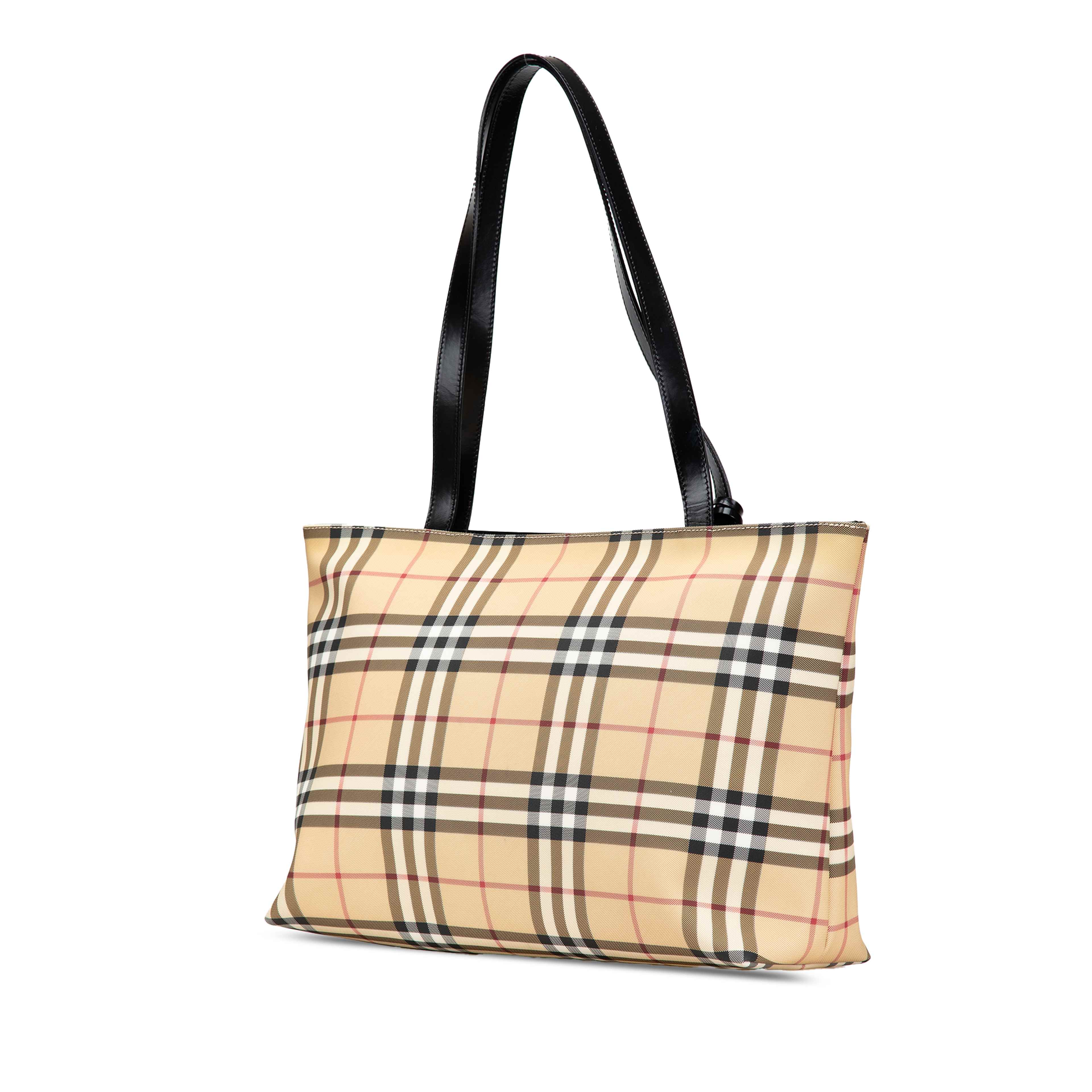 Burberry House Check Coated Canvas Tote