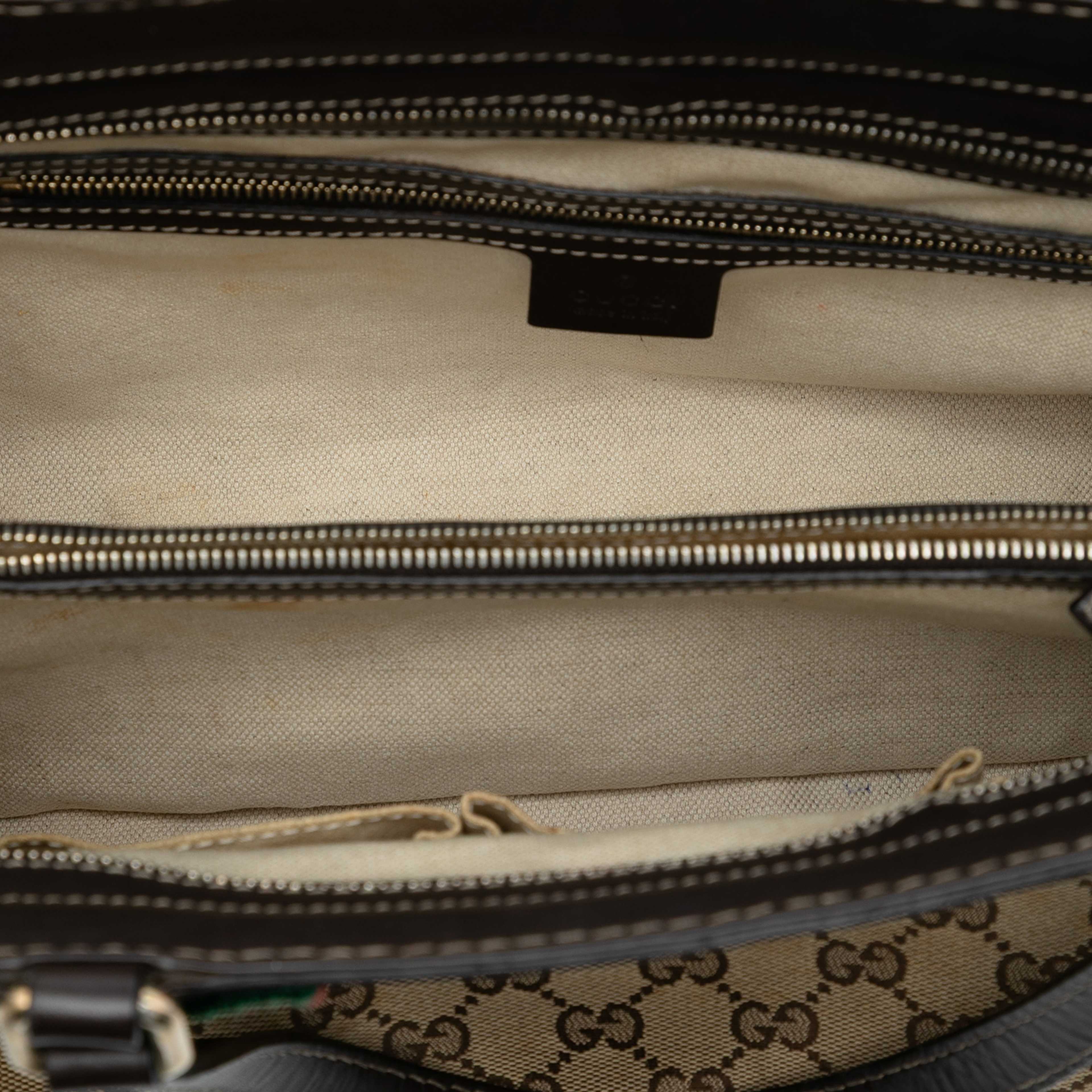 Gucci Gg Canvas Mayfair Tote, från Luxclusif, i färgen beige. Klicka för att öppna bilden i stort format