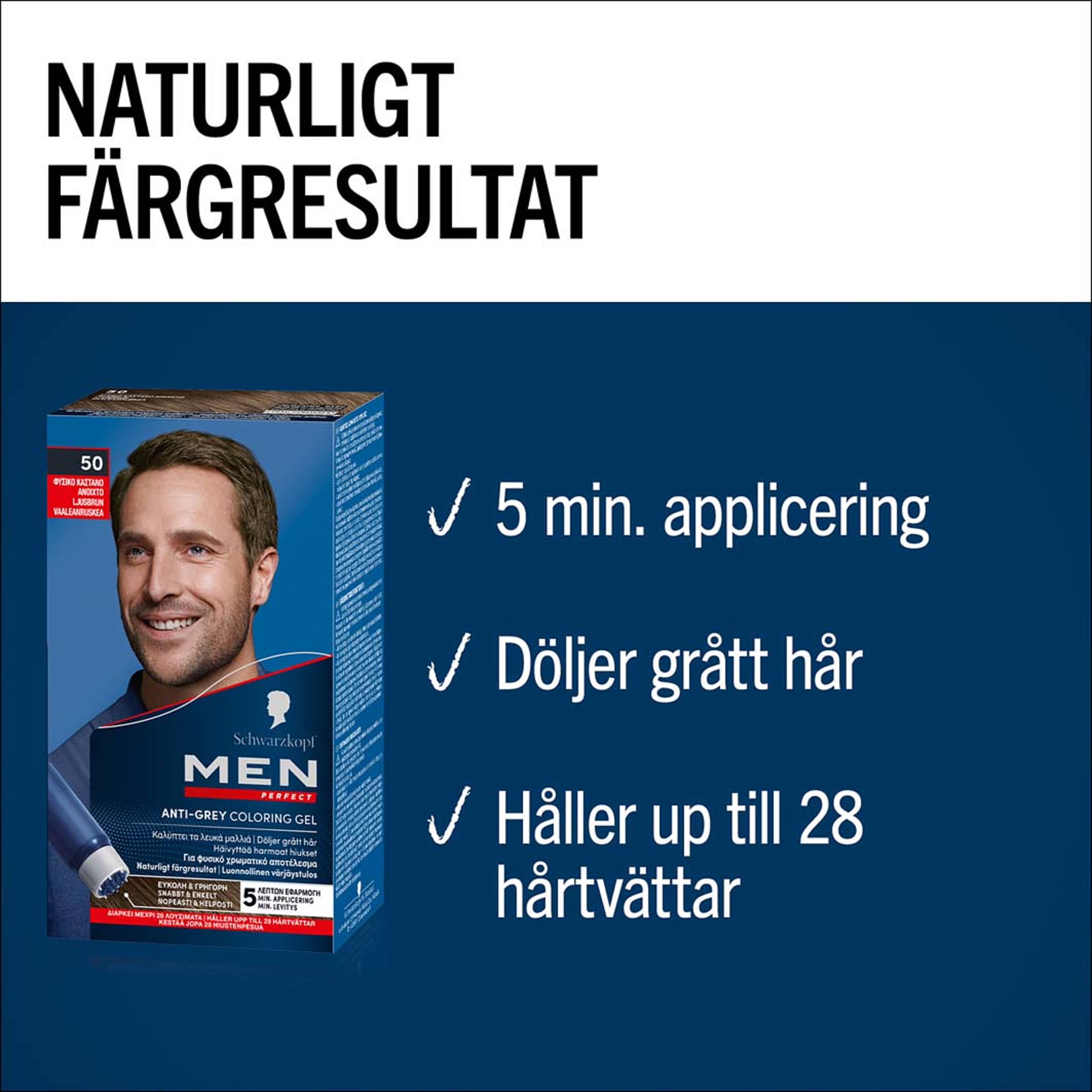 Men Perfect Hårfärg, från Schwarzkopf, i färgen Light Brown. Klicka för att öppna bilden i stort format