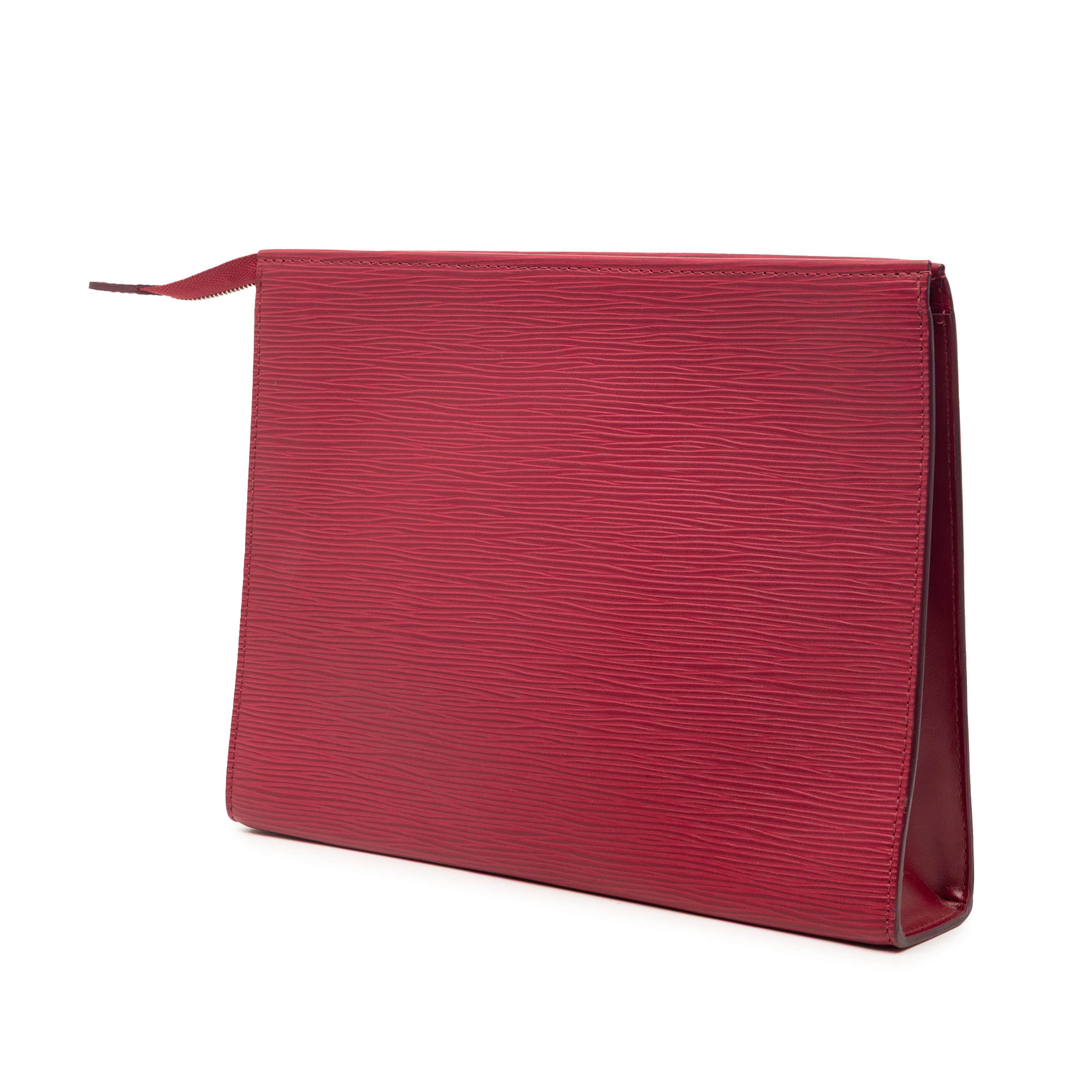 Louis Vuitton Epi Toiletry Pouch 26, från Luxclusif, i färgen röd. Klicka för att öppna bilden i stort format