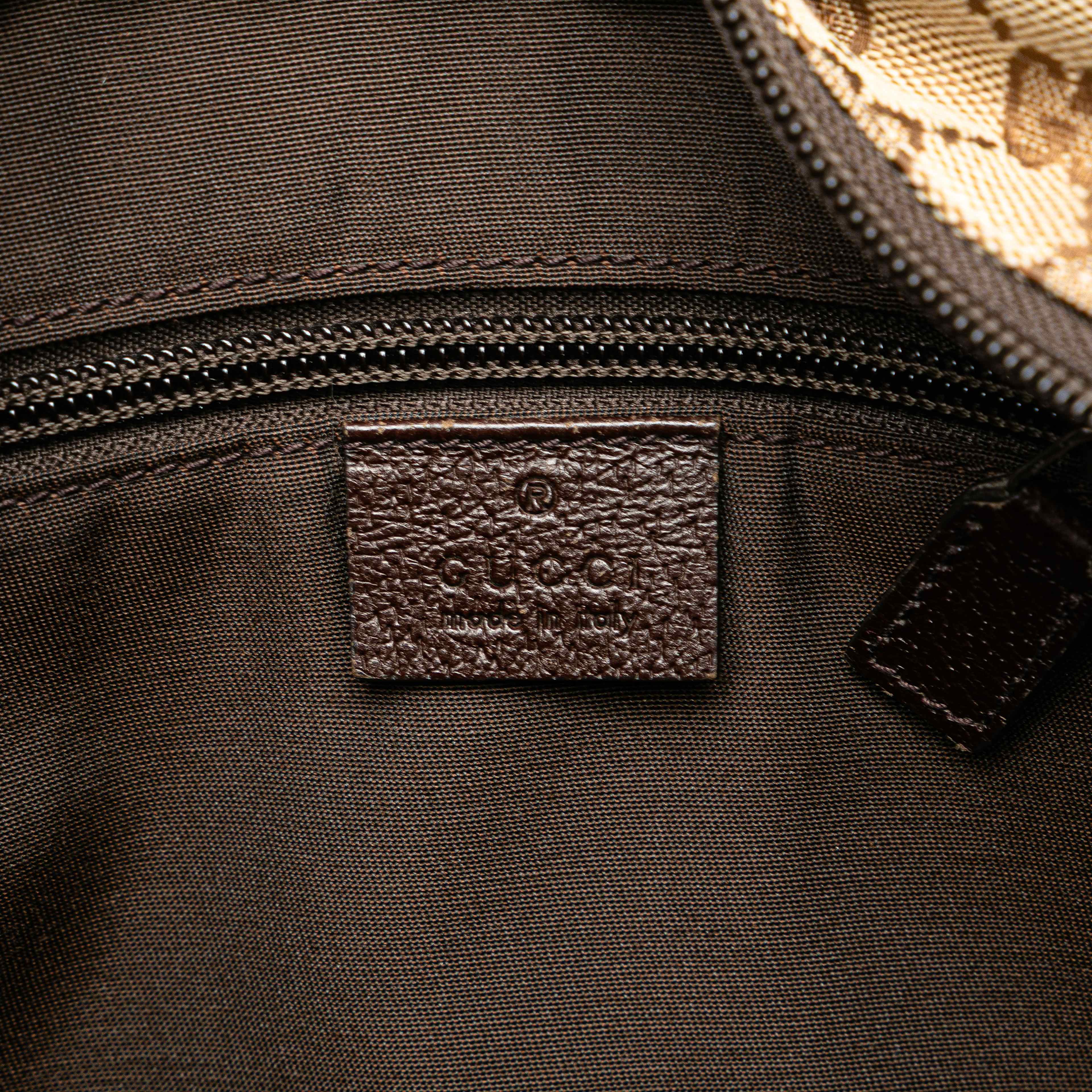 Gucci Gg Canvas Web Handbag, från Luxclusif, i färgen beige. Klicka för att öppna bilden i stort format