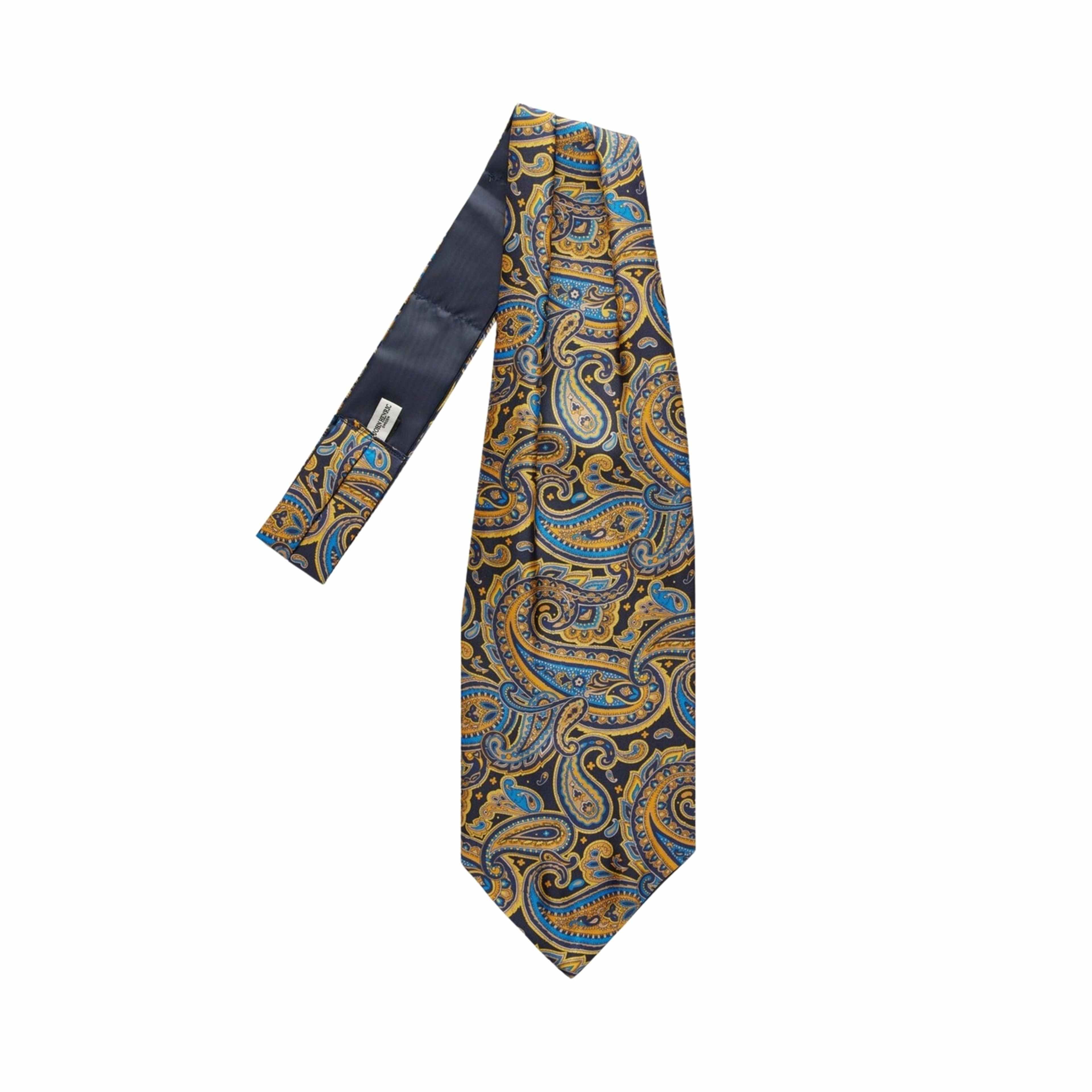 Silk Single Pointed Ascot Paisley