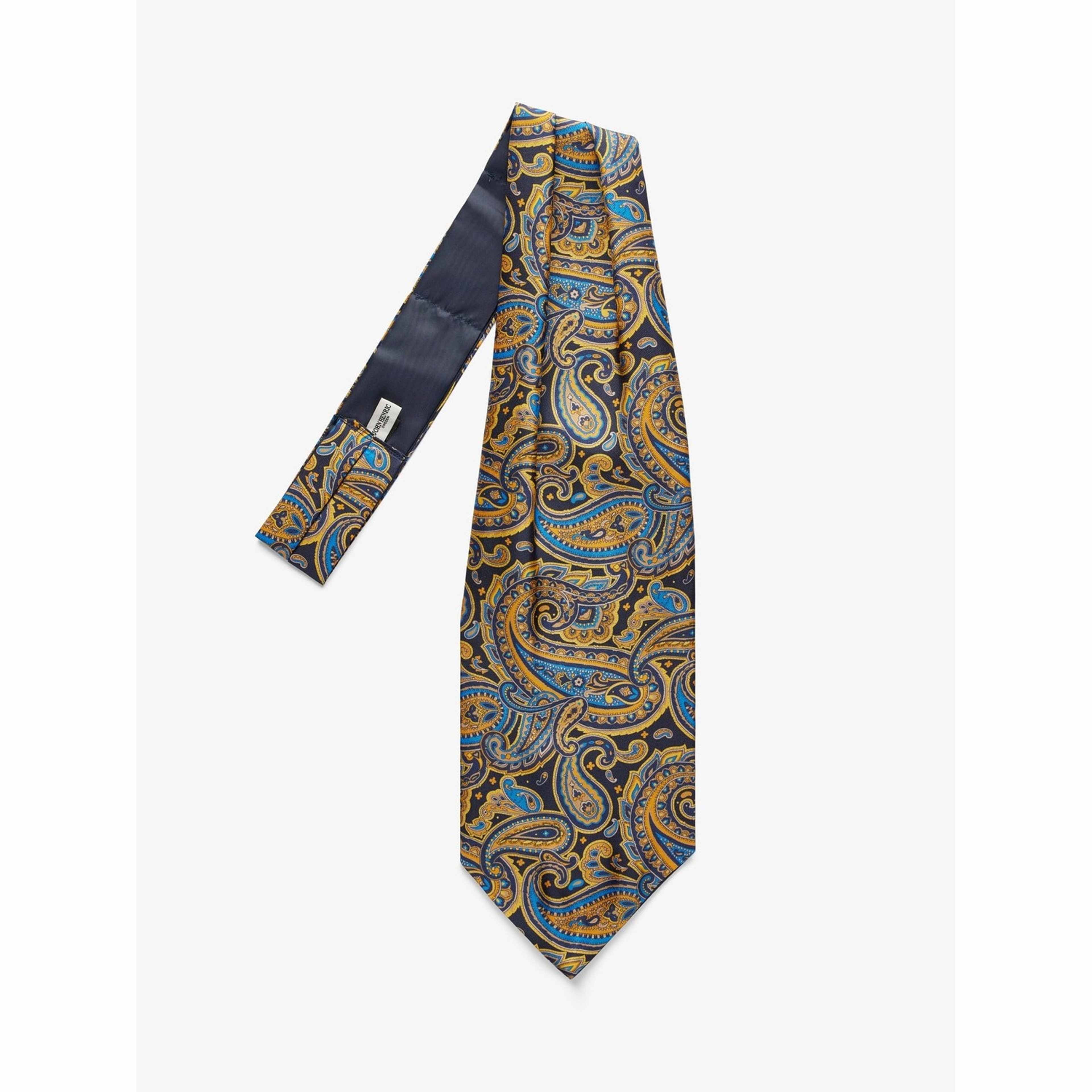 Silk Single Pointed Ascot Paisley