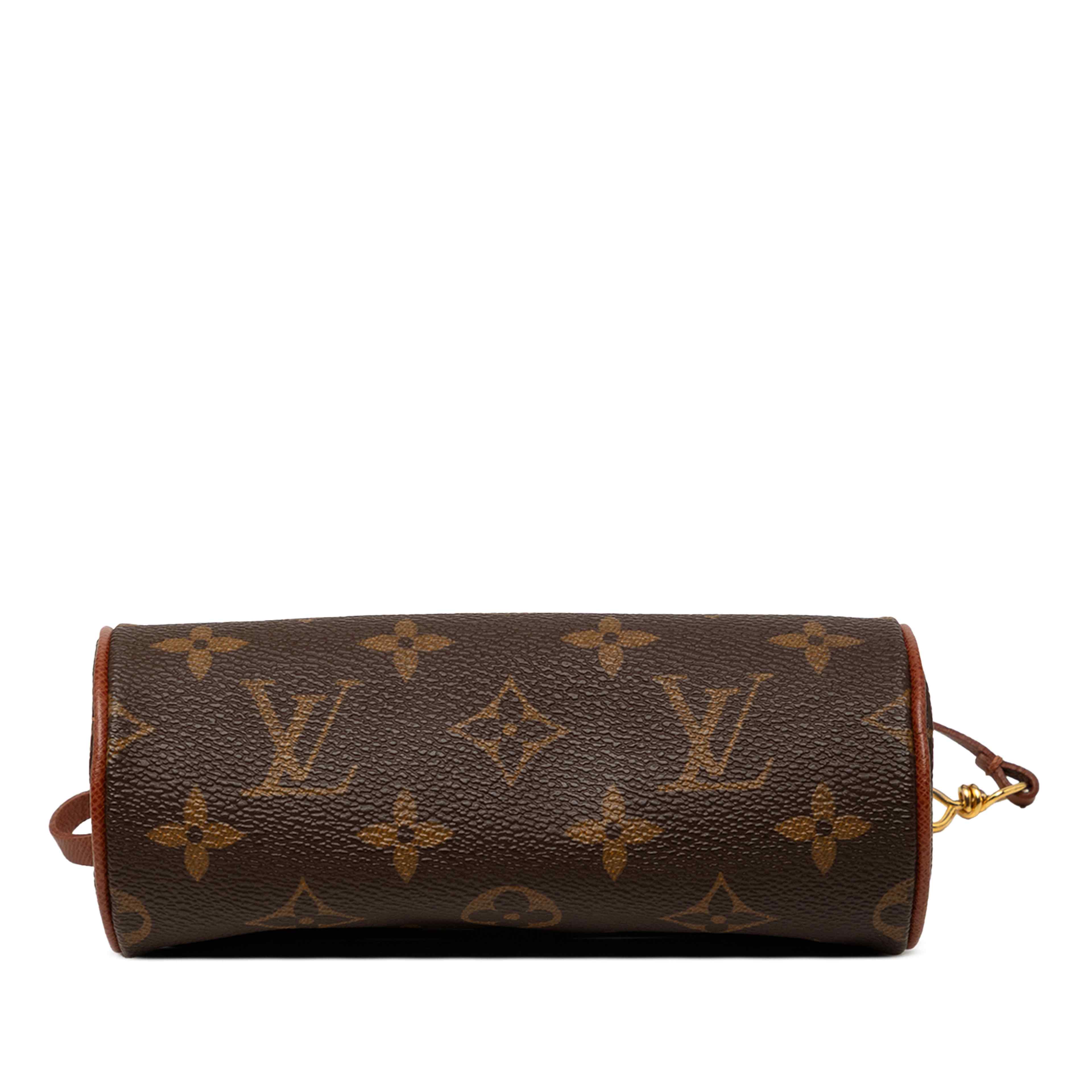 Louis Vuitton Monogram Papillon Pochette, från Luxclusif, i färgen brun. Klicka för att öppna bilden i stort format
