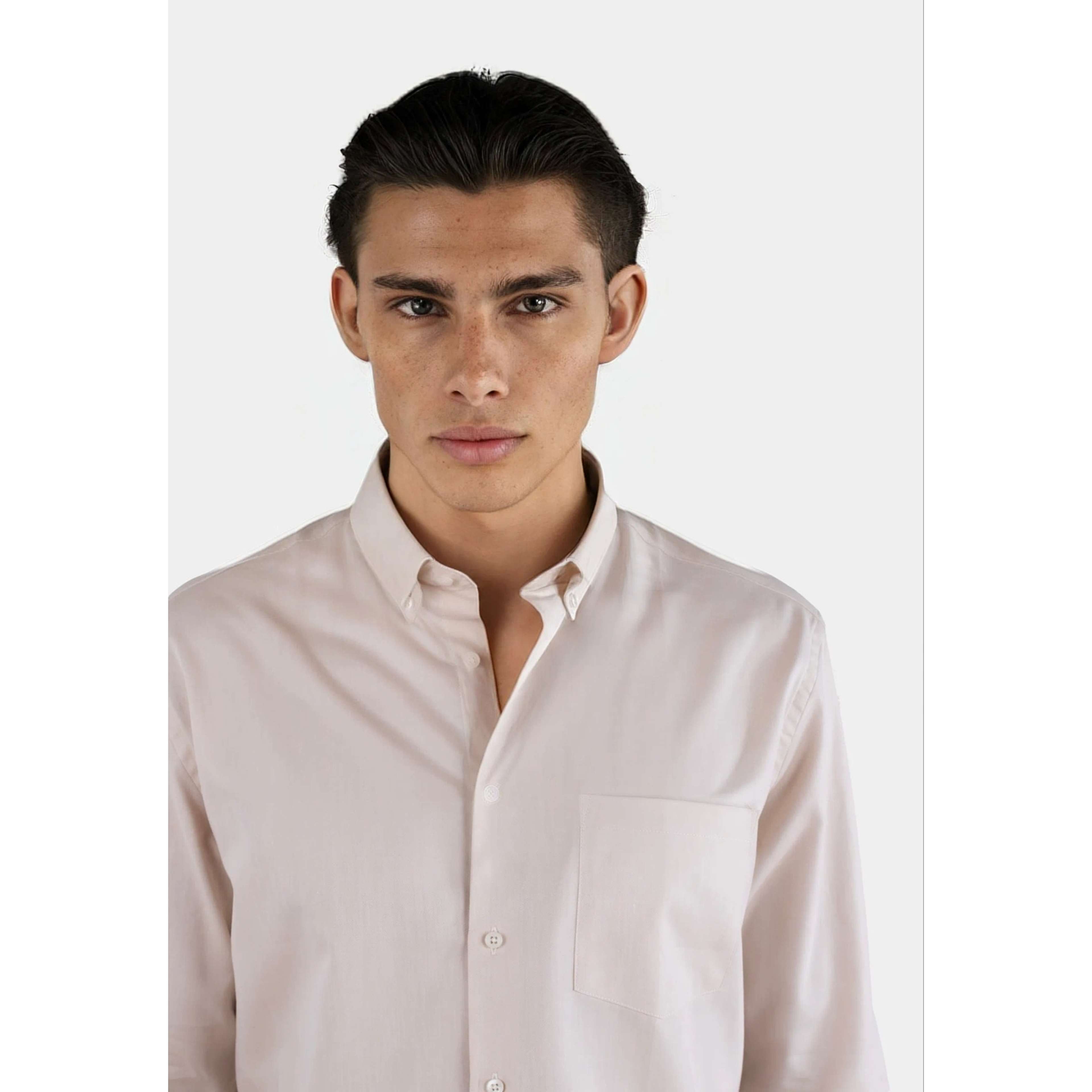 Mika Straight Fit Shirt - Beige