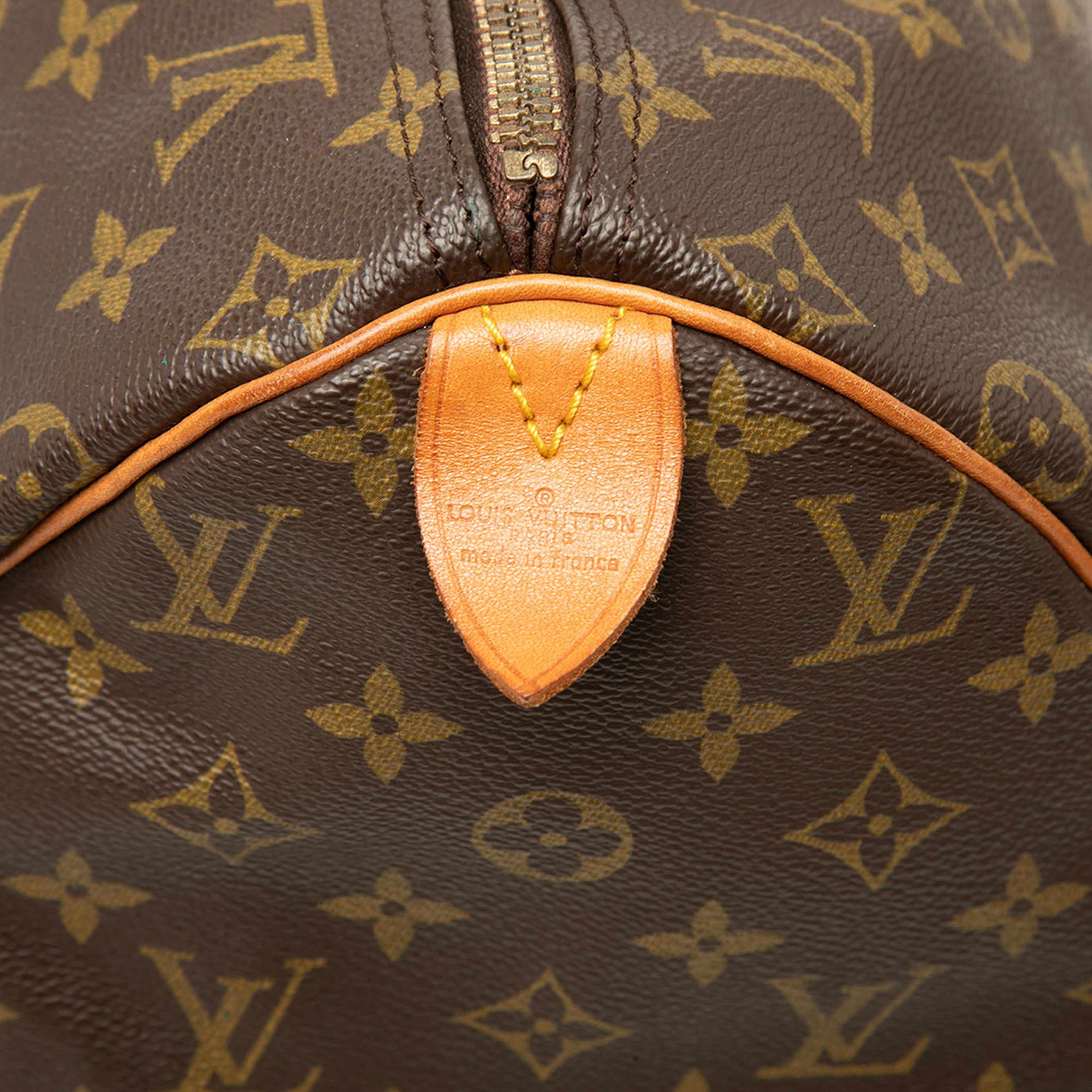 Louis Vuitton Monogram Speedy 40, från Luxclusif, i färgen brun. Klicka för att öppna bilden i stort format