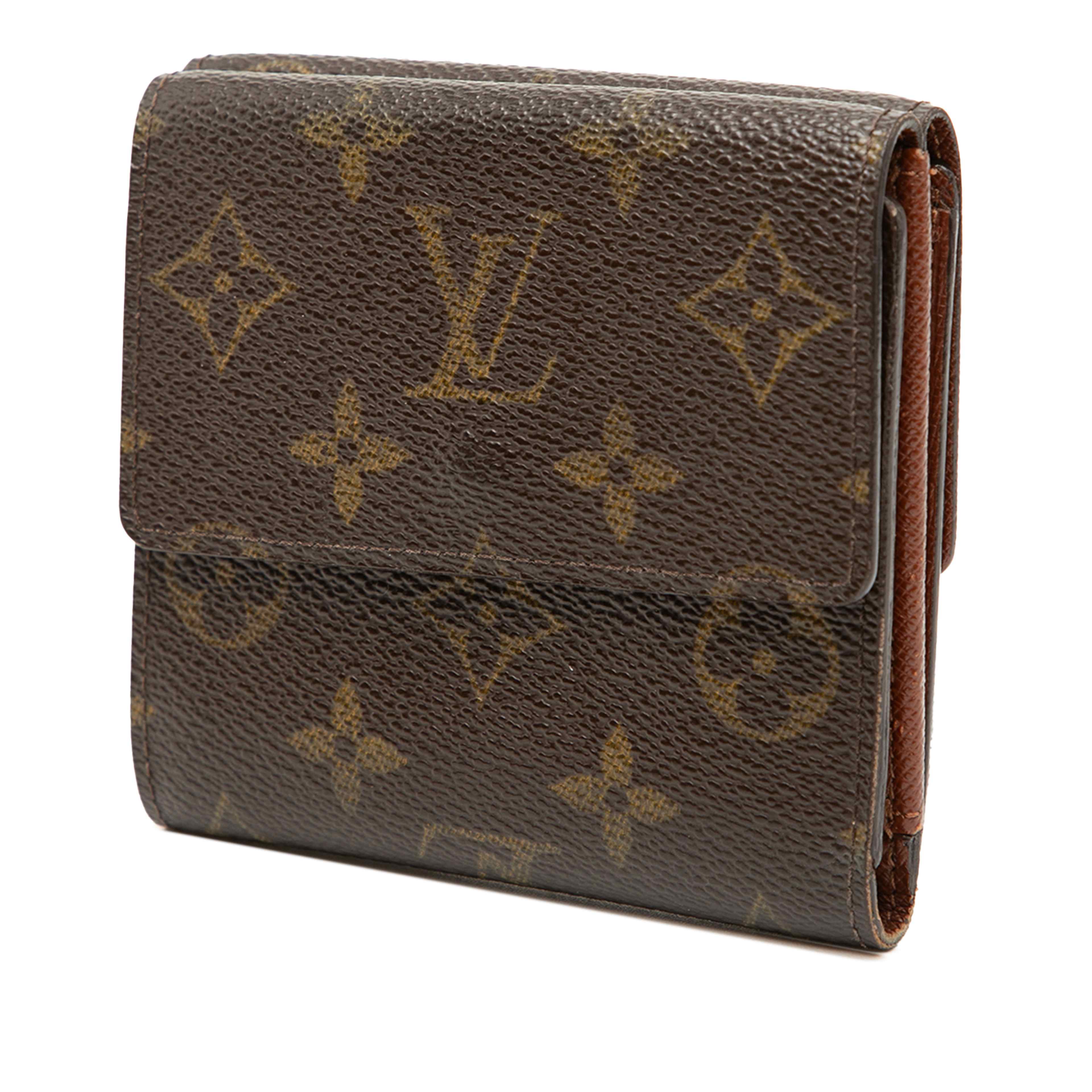 Louis Vuitton Monogram Portefuille Elise Trifold Wallet, från Luxclusif, i färgen brown. Klicka för att öppna bilden i stort format