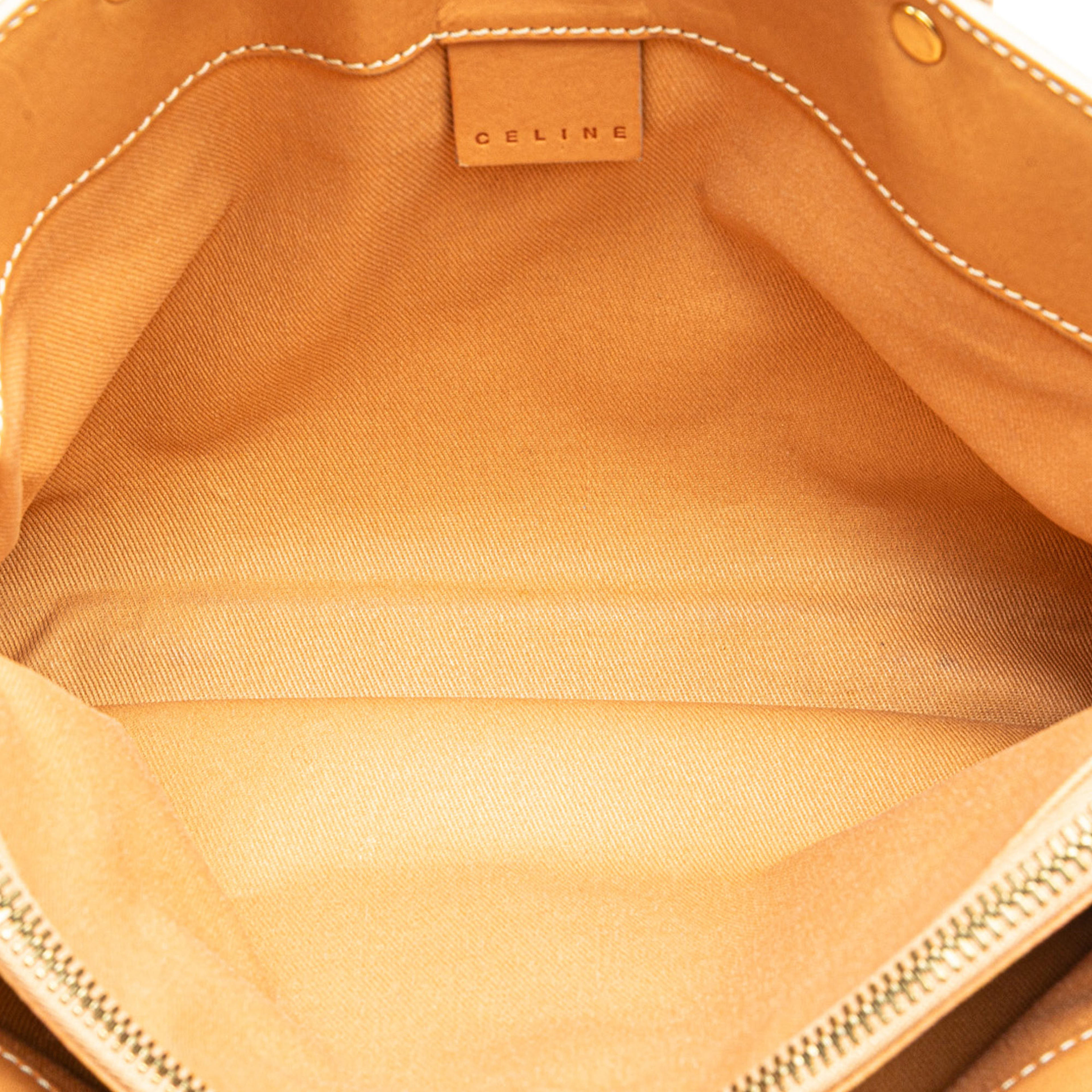 Celine C Macadam Denim Handbag