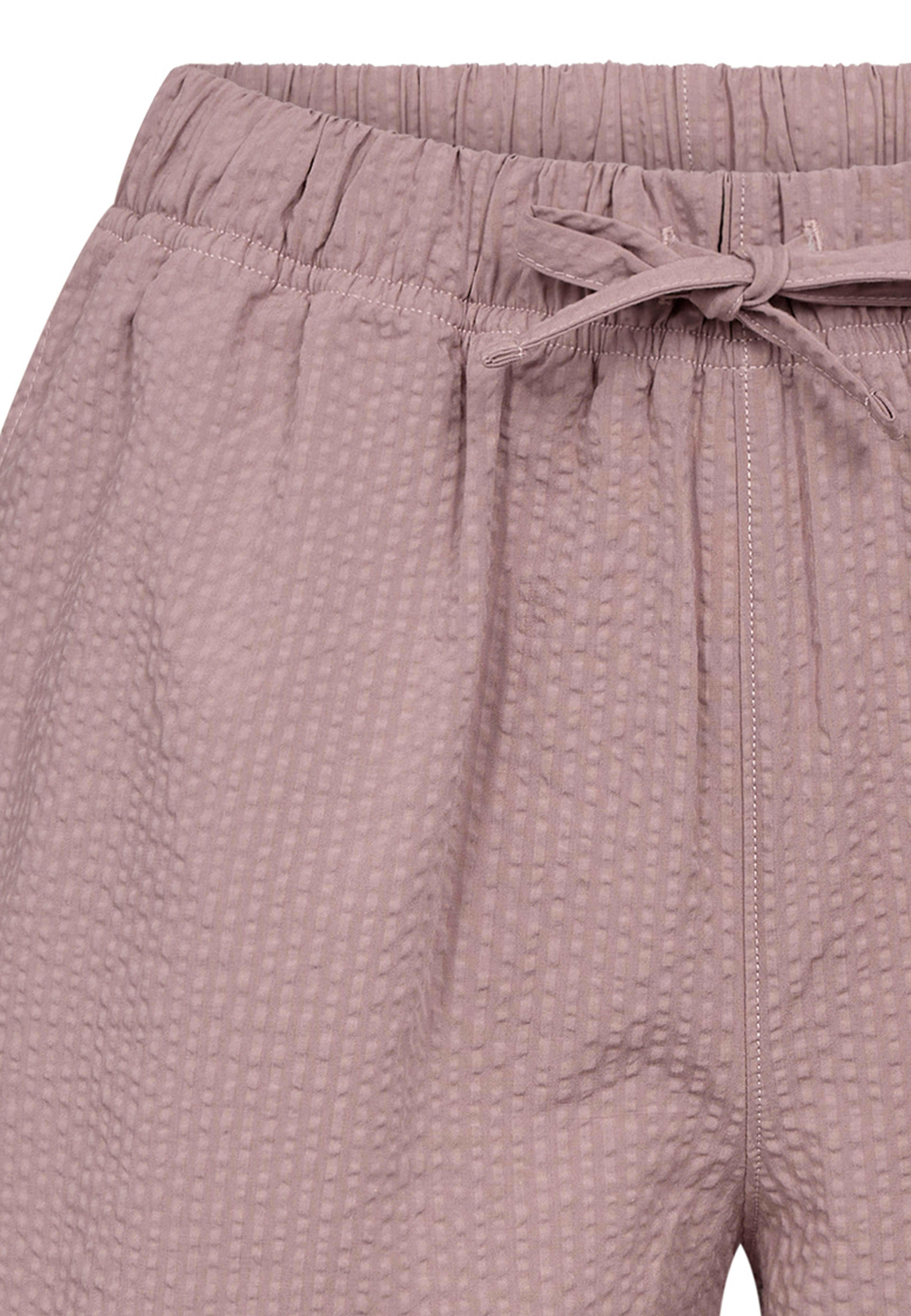Bambu, "seersucker" Nattshorts, Ros