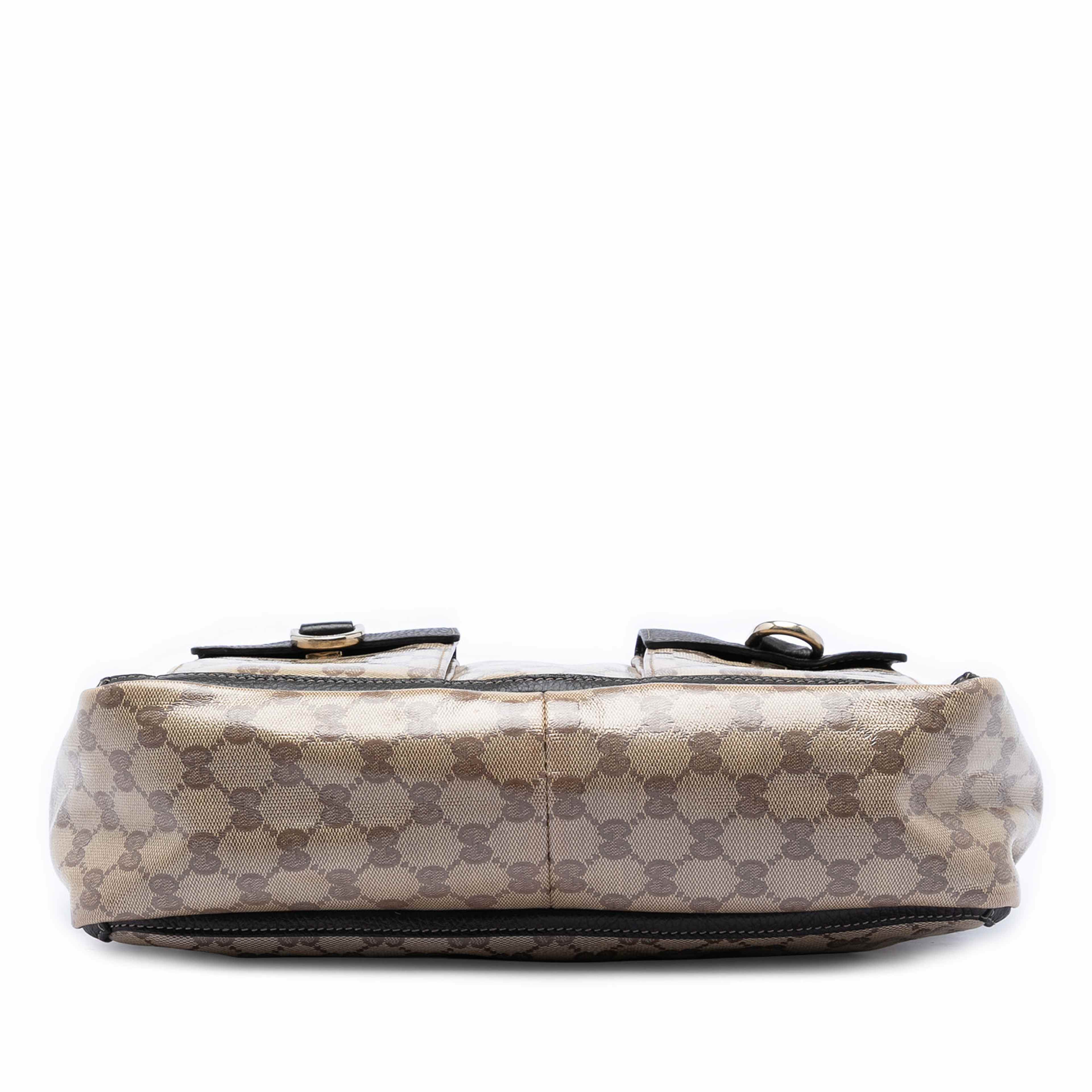 Gucci Gg Crystal Abbey D Ring Tote, från Luxclusif, i färgen beige. Klicka för att öppna bilden i stort format