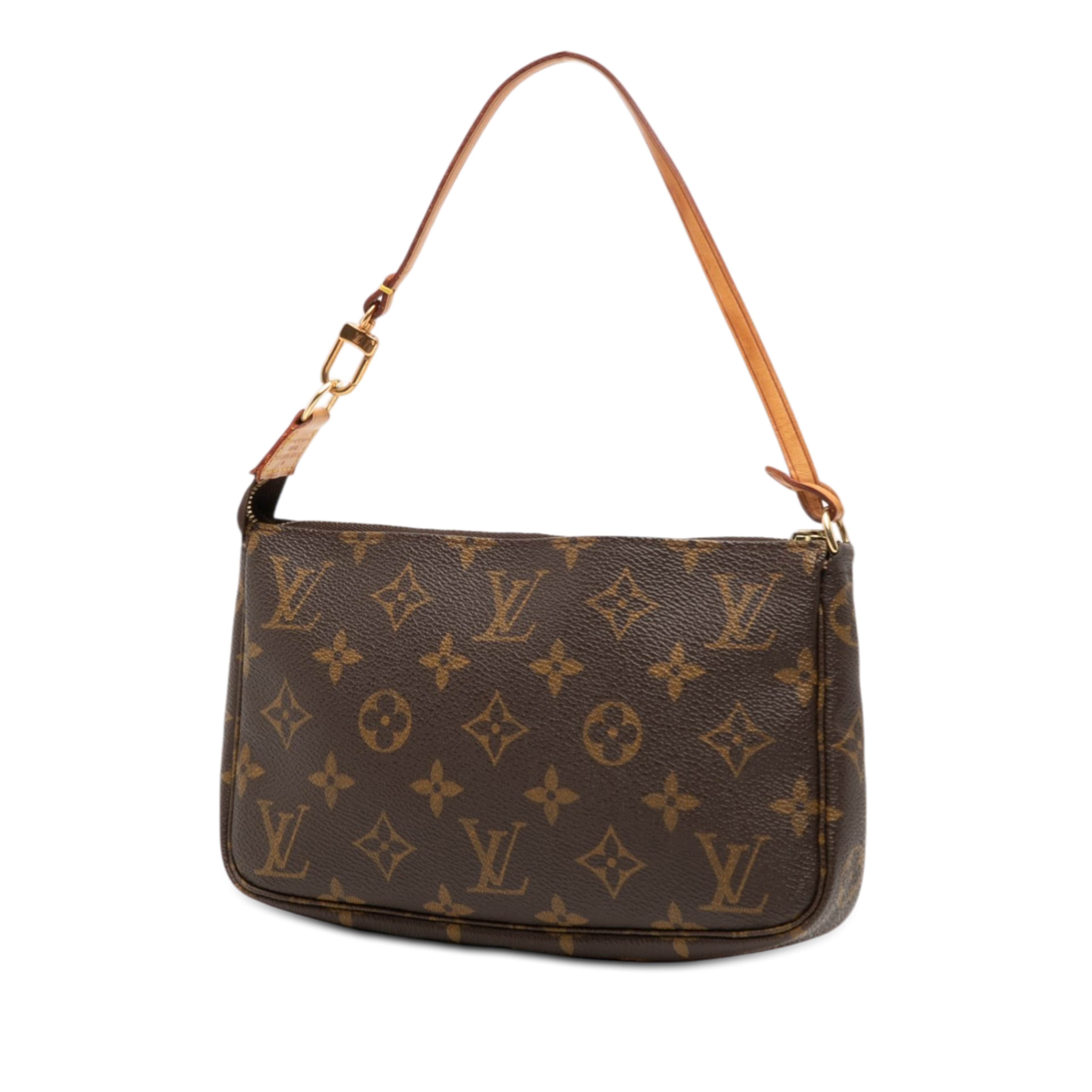 Louis Vuitton Monogram Pochette Accessoires, från Luxclusif, i färgen brown. Klicka för att öppna bilden i stort format
