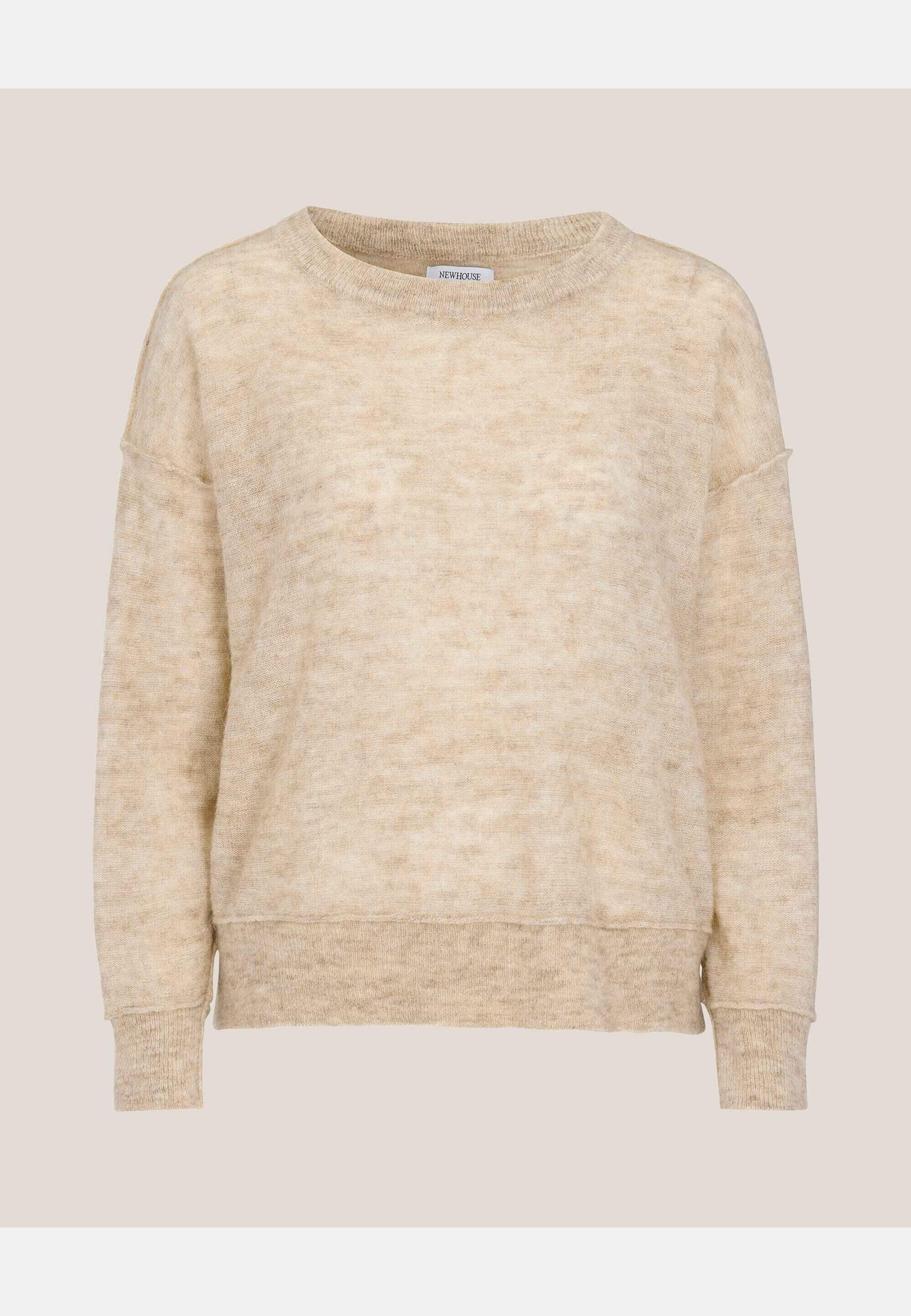 Alicia Mohair Sweater, från Newhouse, i färgen beige. Klicka för att öppna bilden i stort format
