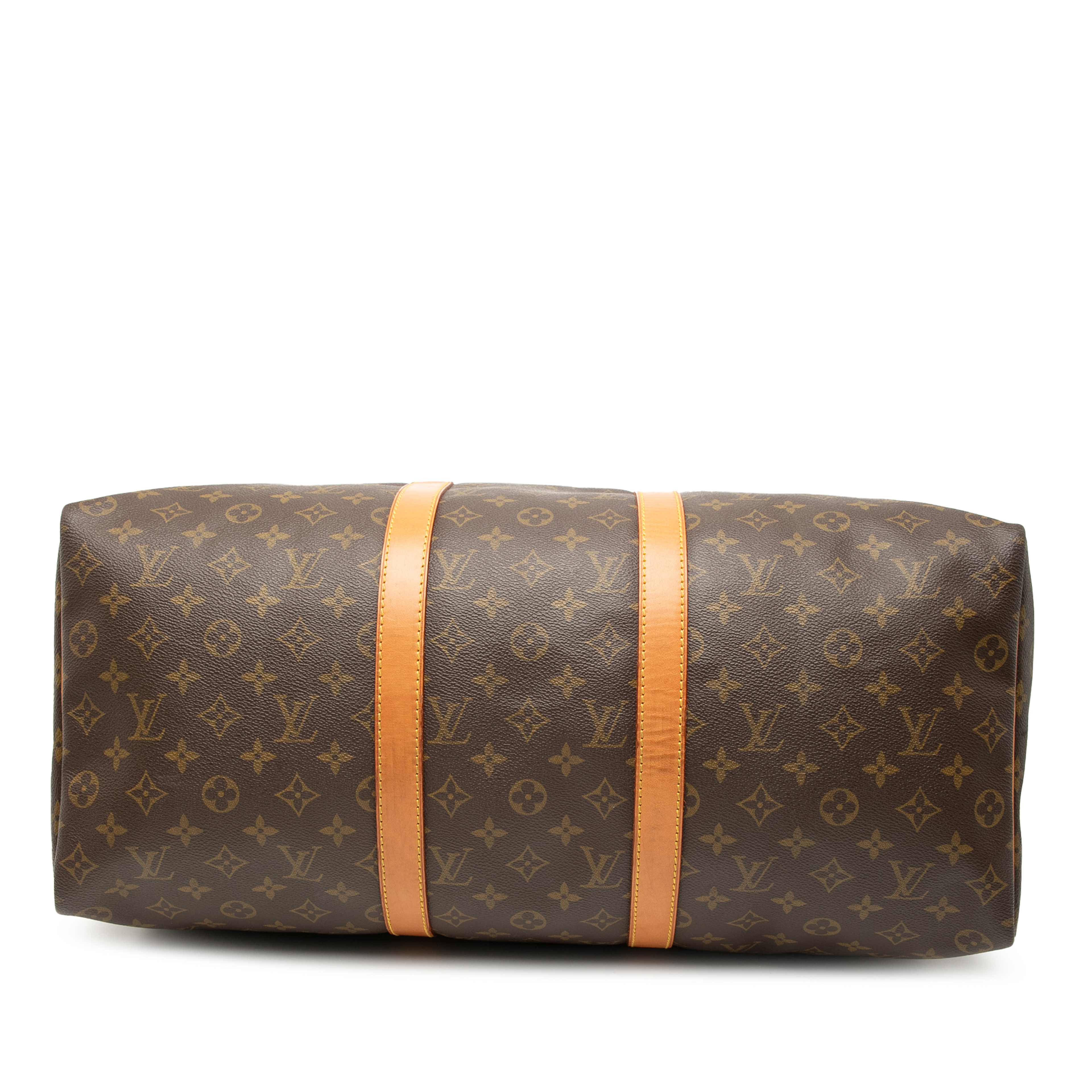 Louis Vuitton Monogram Keepall 50, från Luxclusif, i färgen brown. Klicka för att öppna bilden i stort format