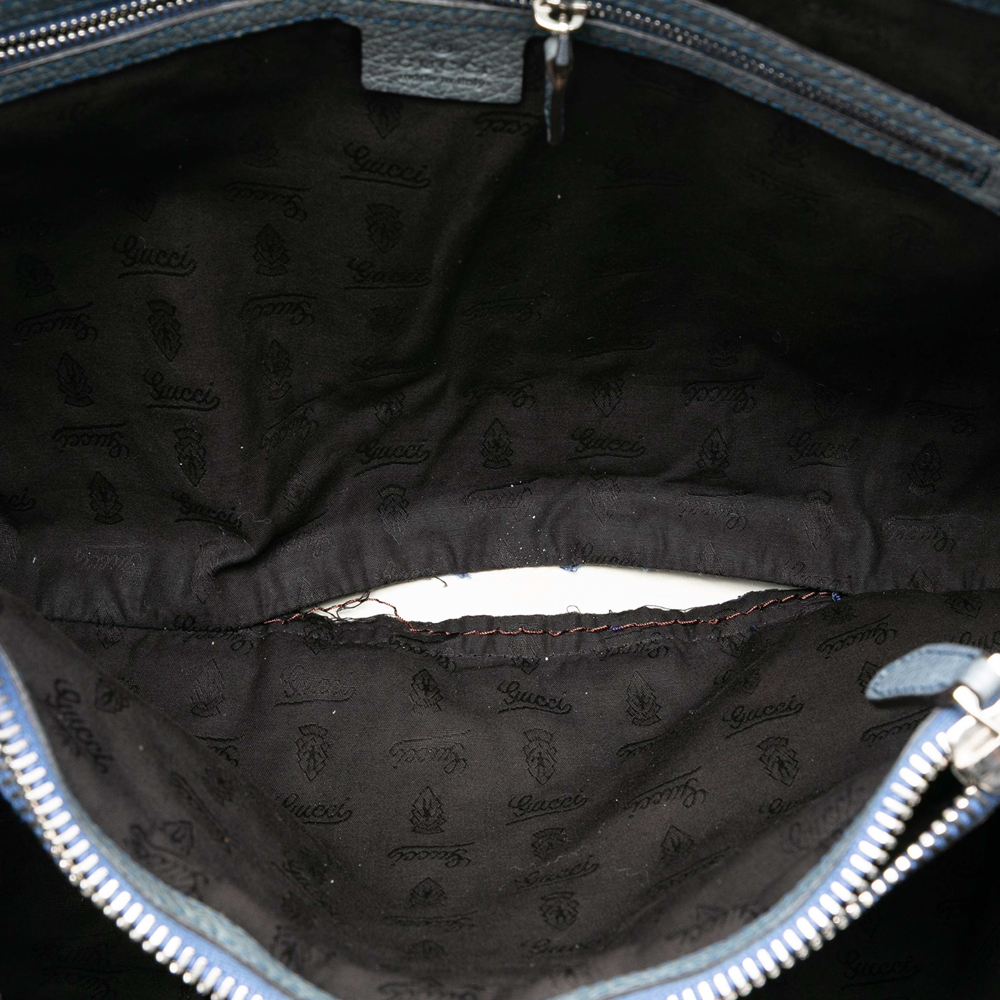 Gucci Medium Gg Canvas Bamboo Libeccio Tote, från Luxclusif, i färgen beige. Klicka för att öppna bilden i stort format