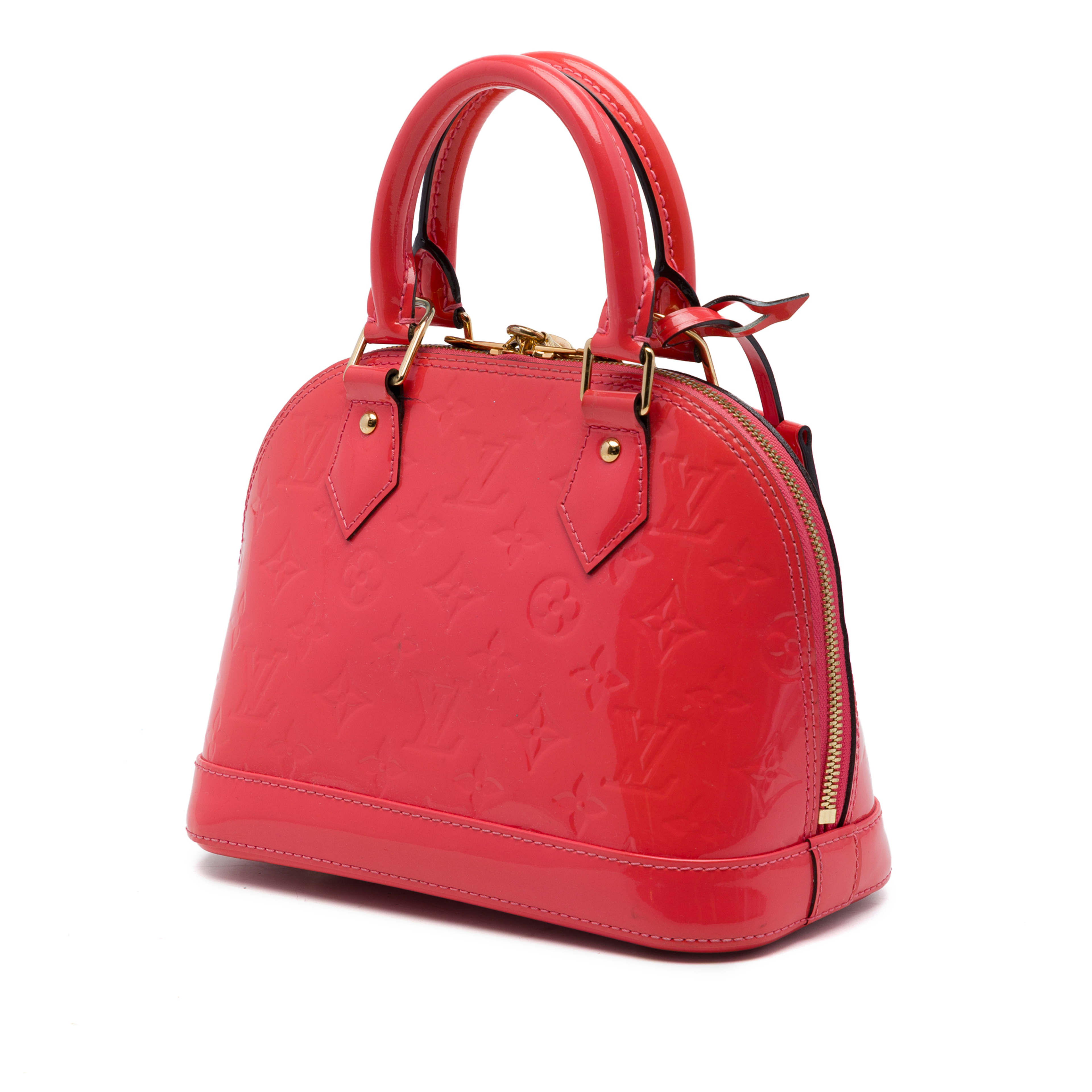 Louis Vuitton Monogram Vernis Alma Bb, från Luxclusif, i färgen rosa. Klicka för att öppna bilden i stort format