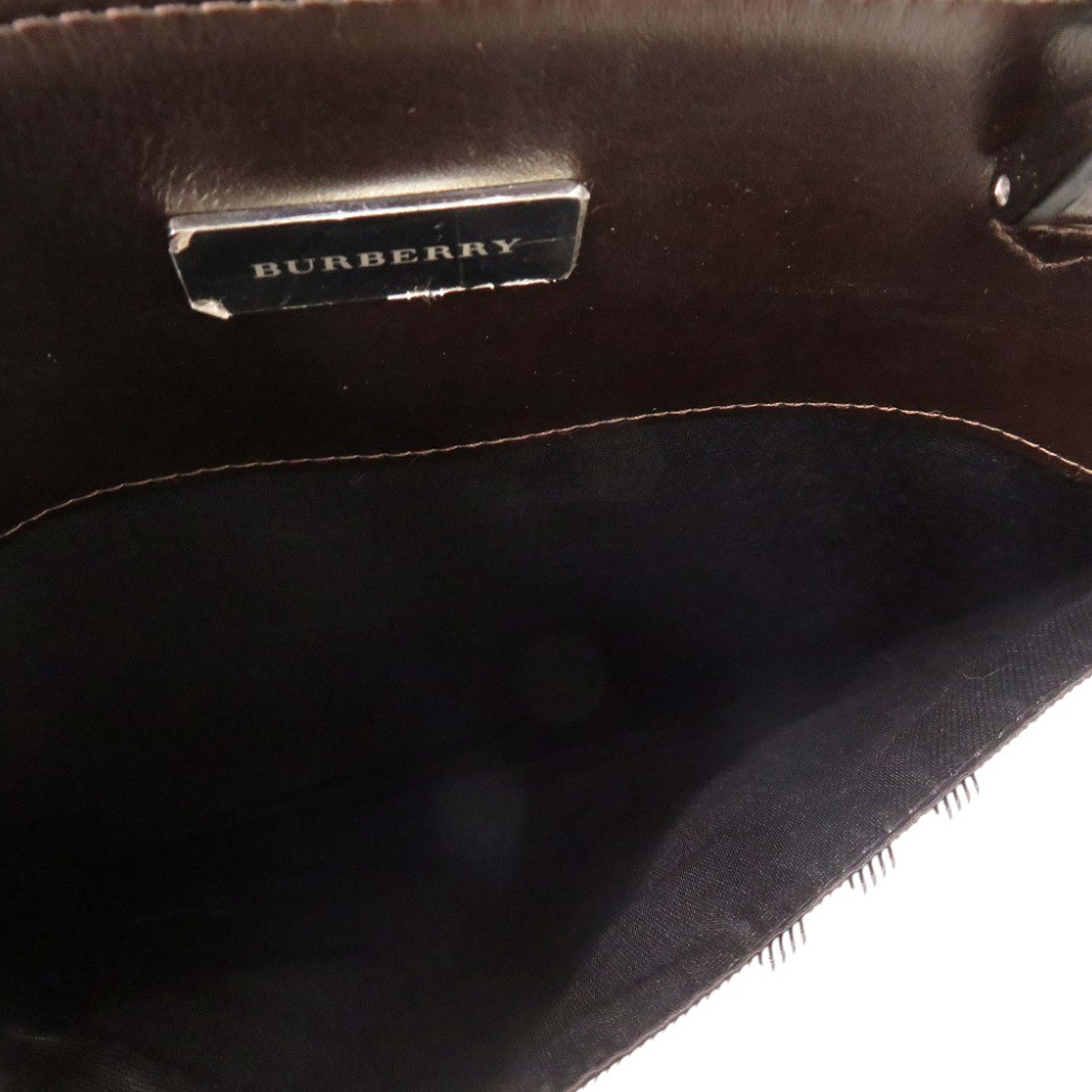Burberry House Check Canvas Handbag, från Luxclusif, i färgen beige. Klicka för att öppna bilden i stort format