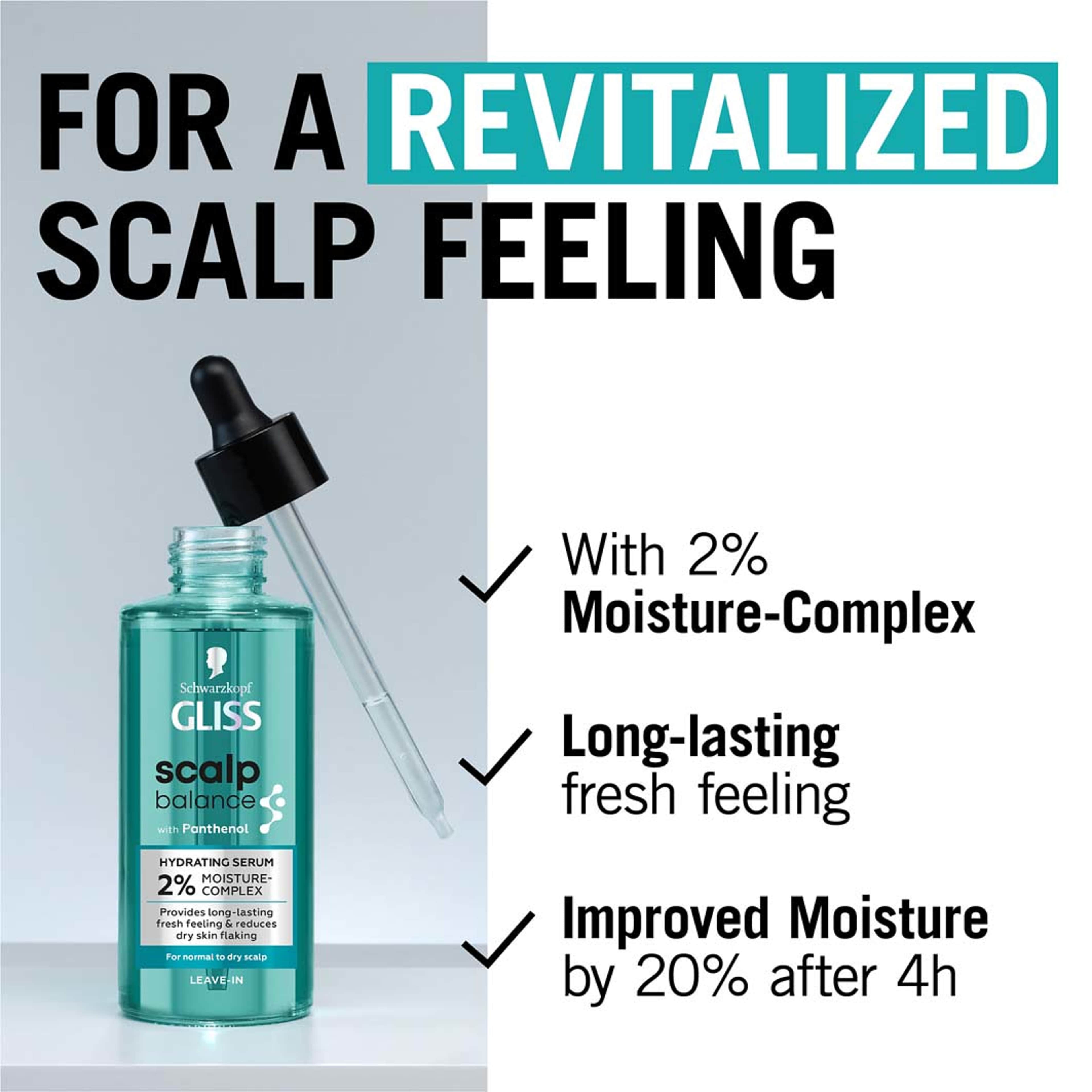 Gliss Scalp Balance Hydrating Serum, från Schwarzkopf. Klicka för att öppna bilden i stort format