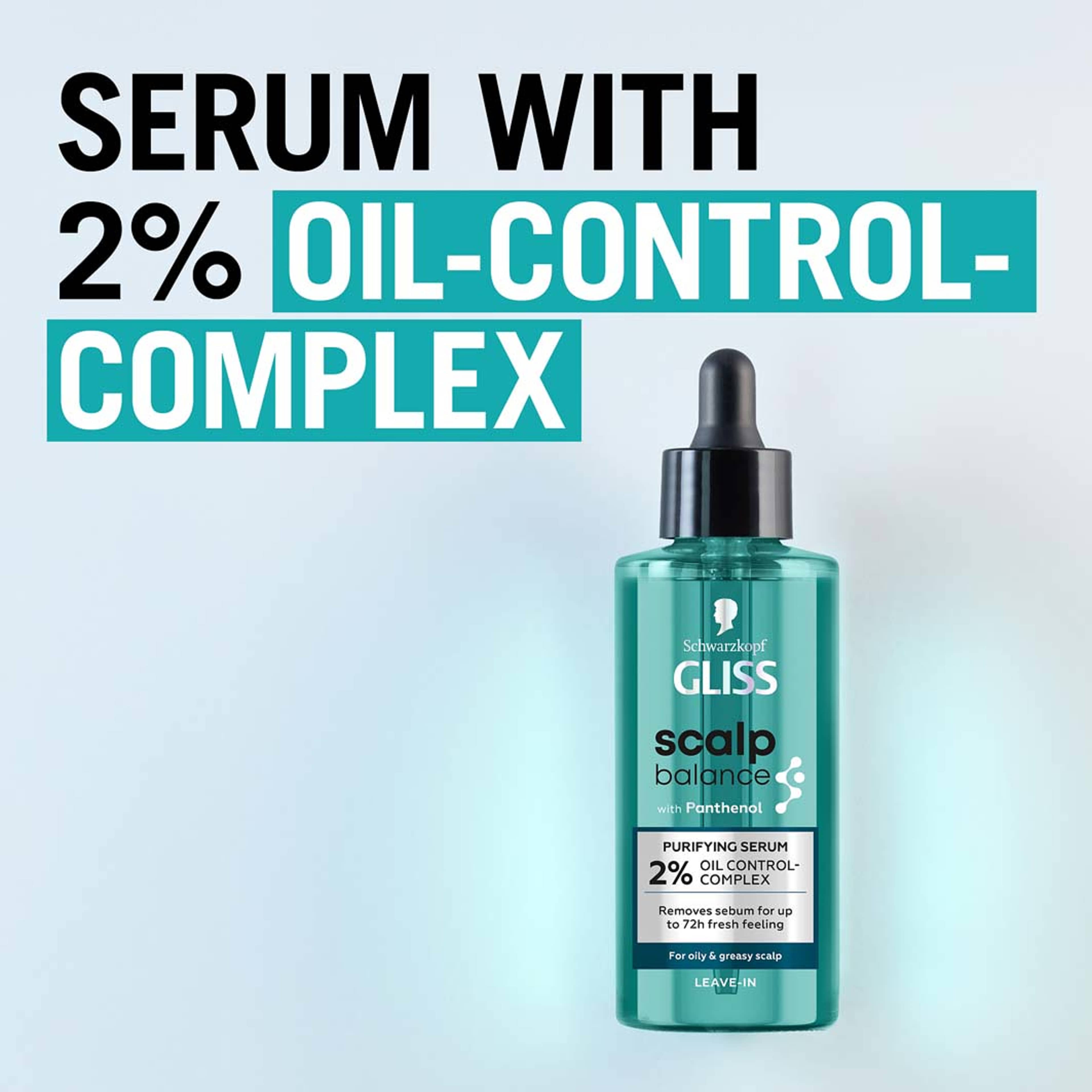 Gliss Scalp Balance Purifying Serum, från Schwarzkopf. Klicka för att öppna bilden i stort format