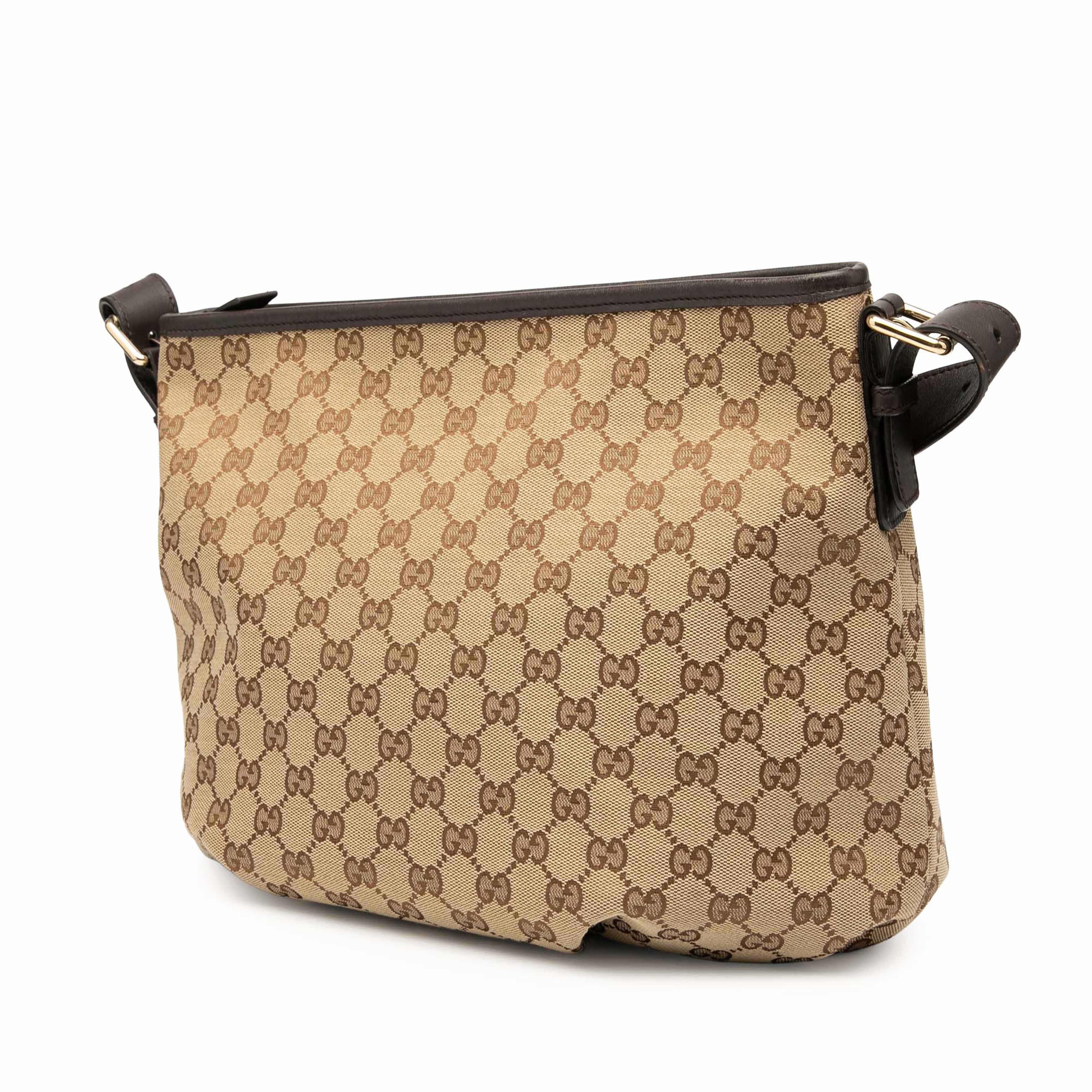 Gucci Gg Canvas Crossbody, från Luxclusif, i färgen beige. Klicka för att öppna bilden i stort format
