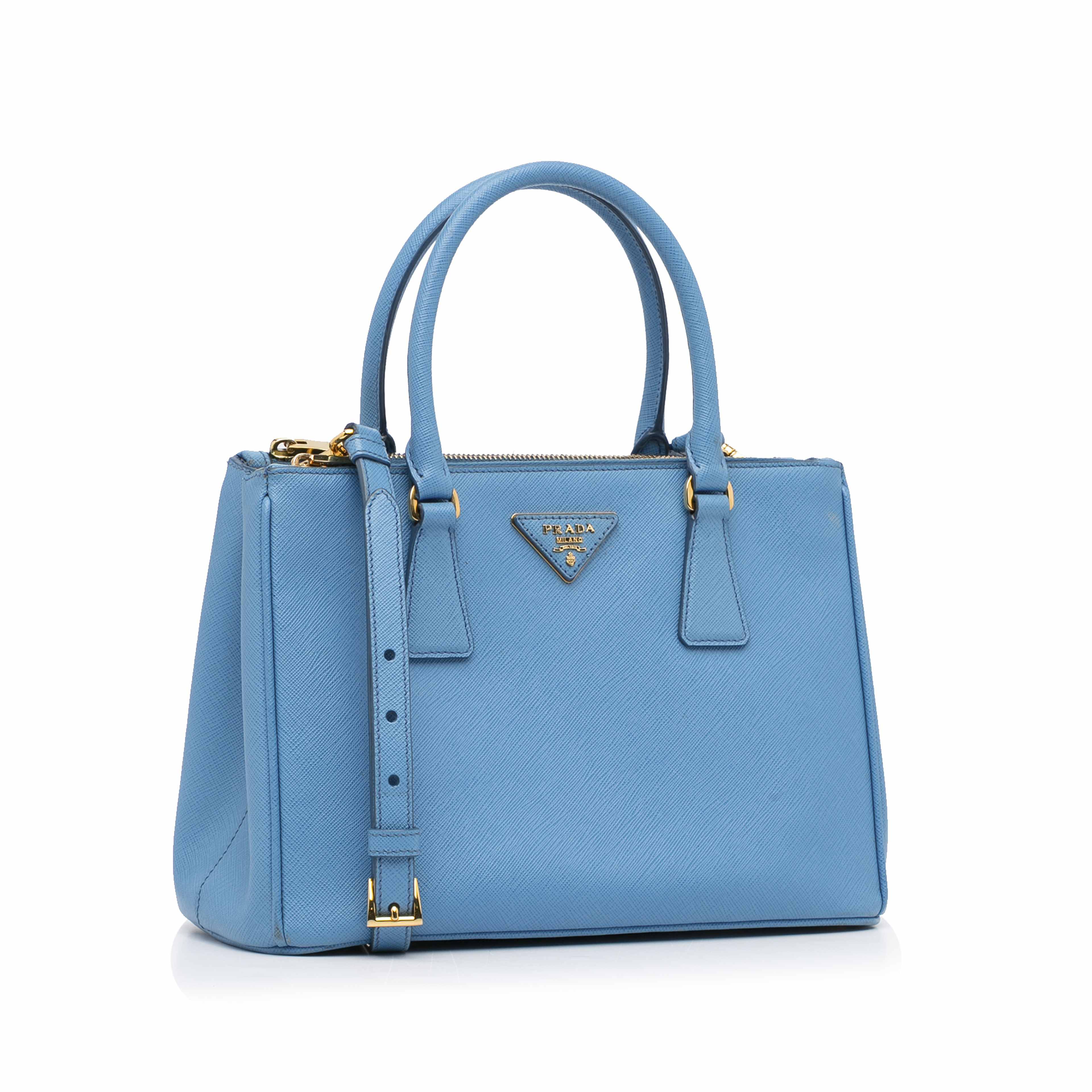 Prada Medium Saffiano Lux Galleria Double Zip Tote