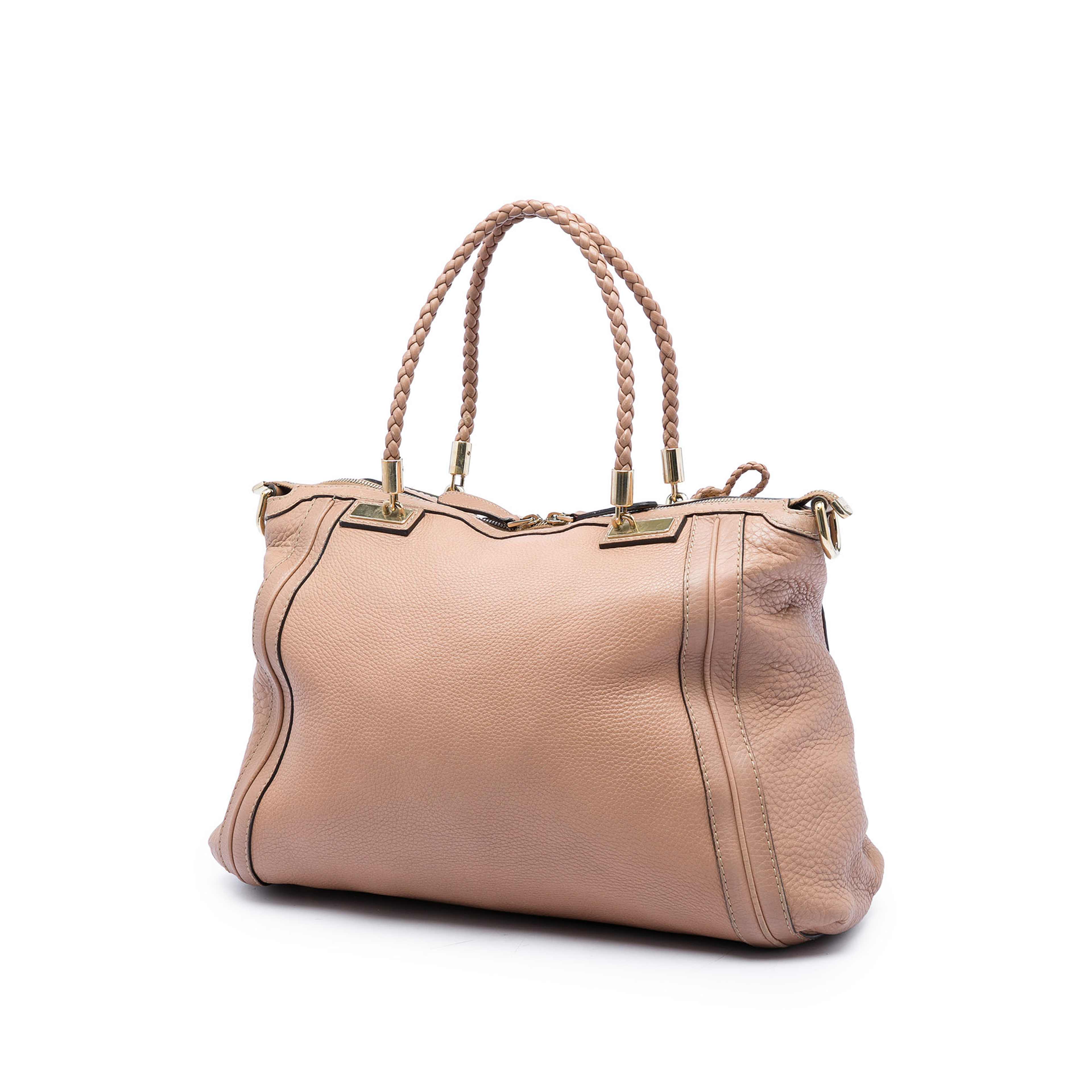 Gucci Calfskin Bella Convertible Tote, från Luxclusif, i färgen brun. Klicka för att öppna bilden i stort format