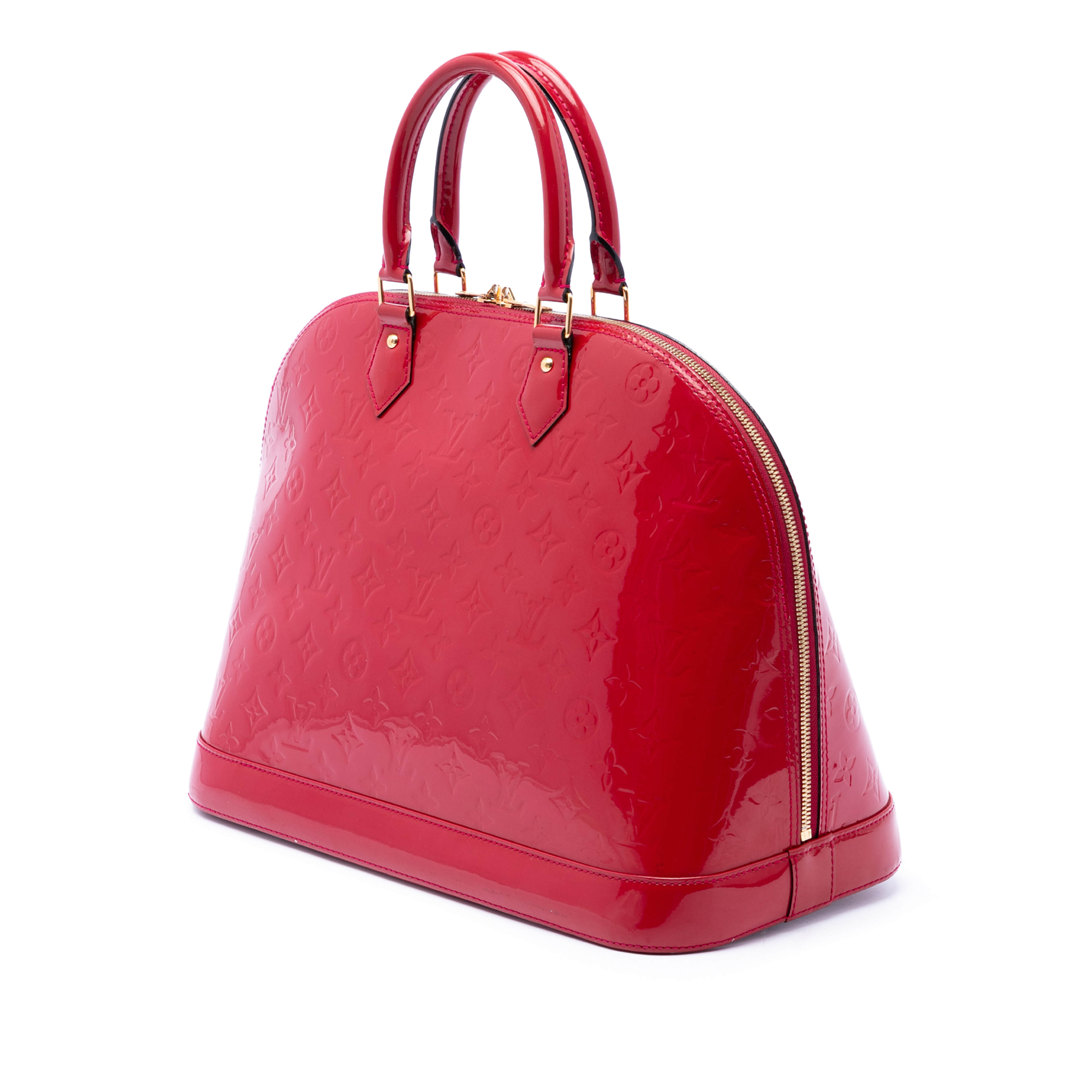 Louis Vuitton Monogram Vernis Alma Gm, från Luxclusif, i färgen rosa. Klicka för att öppna bilden i stort format