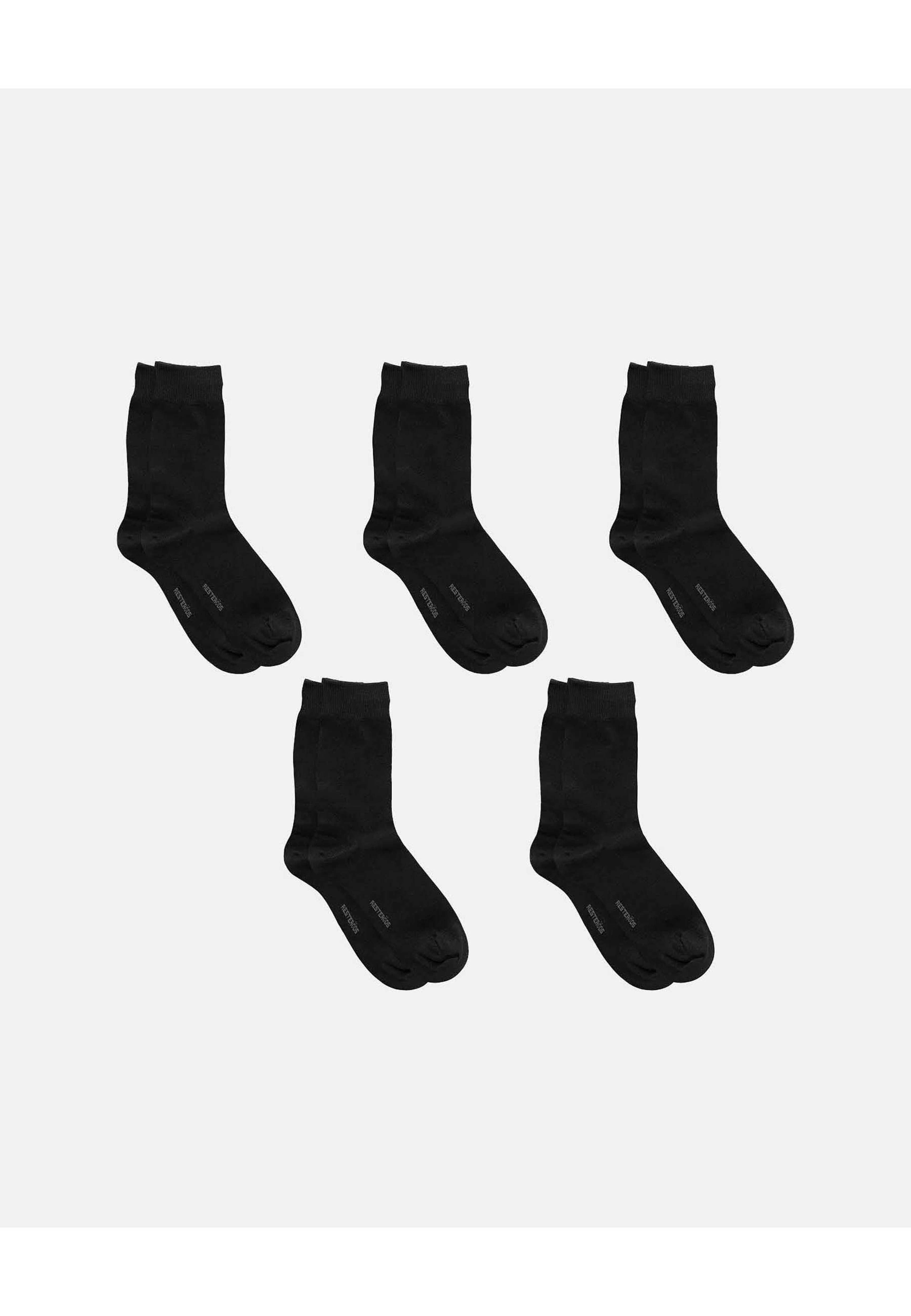 Ekologisk Bomull, Strumpor, 5-pack, Svart