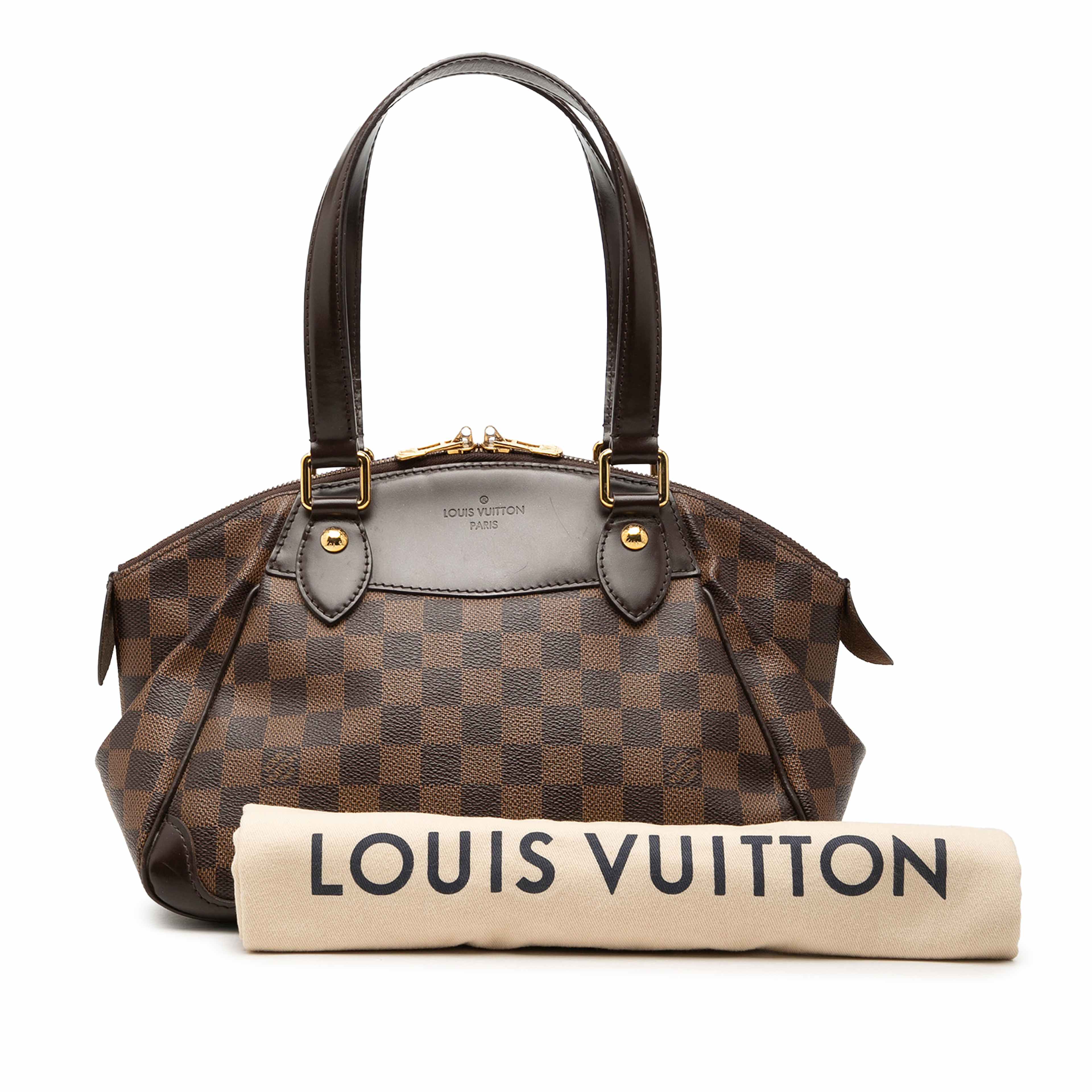 Louis Vuitton Damier Ebene Verona Pm, från Luxclusif, i färgen brun. Klicka för att öppna bilden i stort format