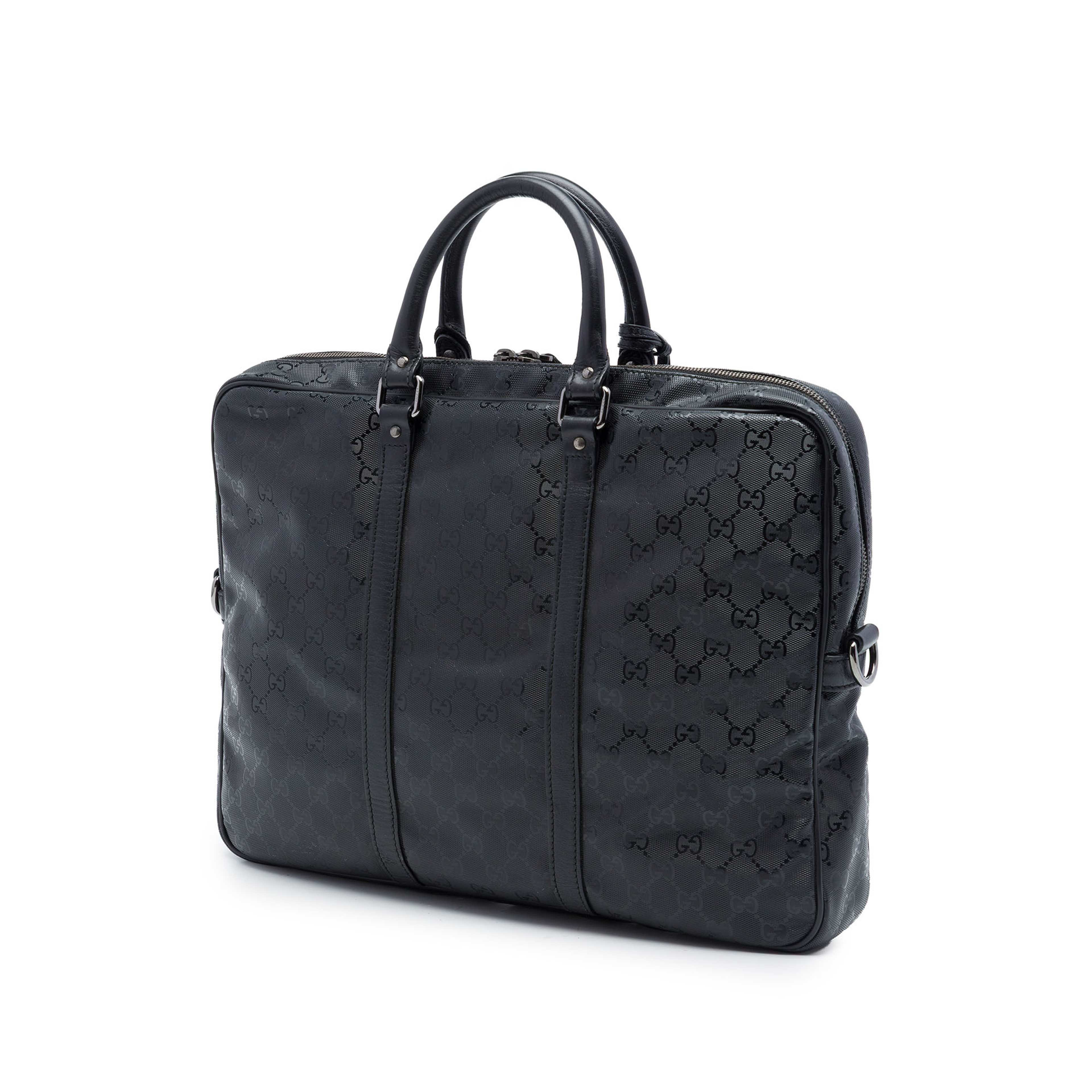 Gucci Gg Imprime Business Bag, från Luxclusif, i färgen svart. Klicka för att öppna bilden i stort format