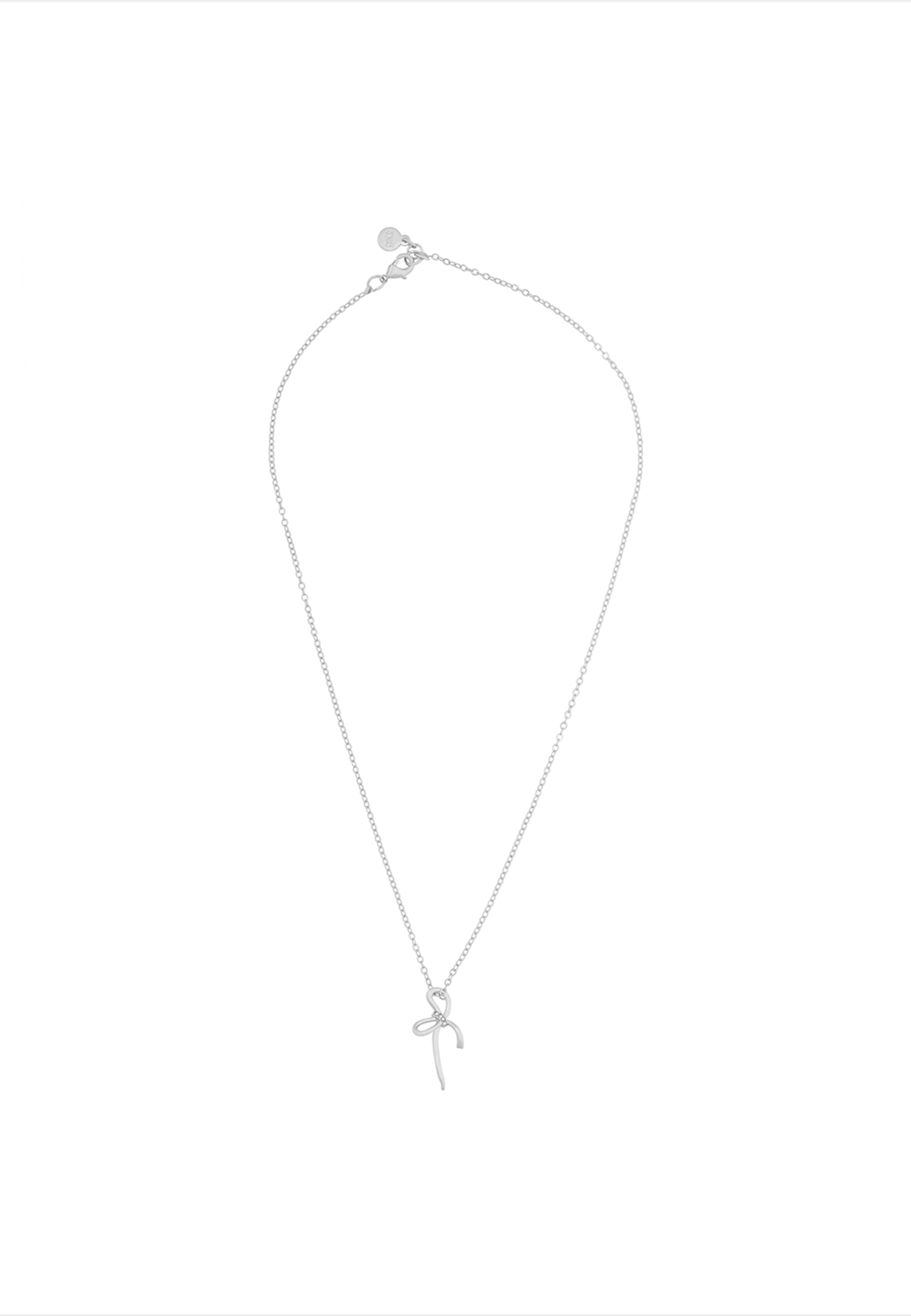 Ribbon Small Pendant Neck 42, från SNÖ of Sweden, i färgen s/clear. Klicka för att öppna bilden i stort format