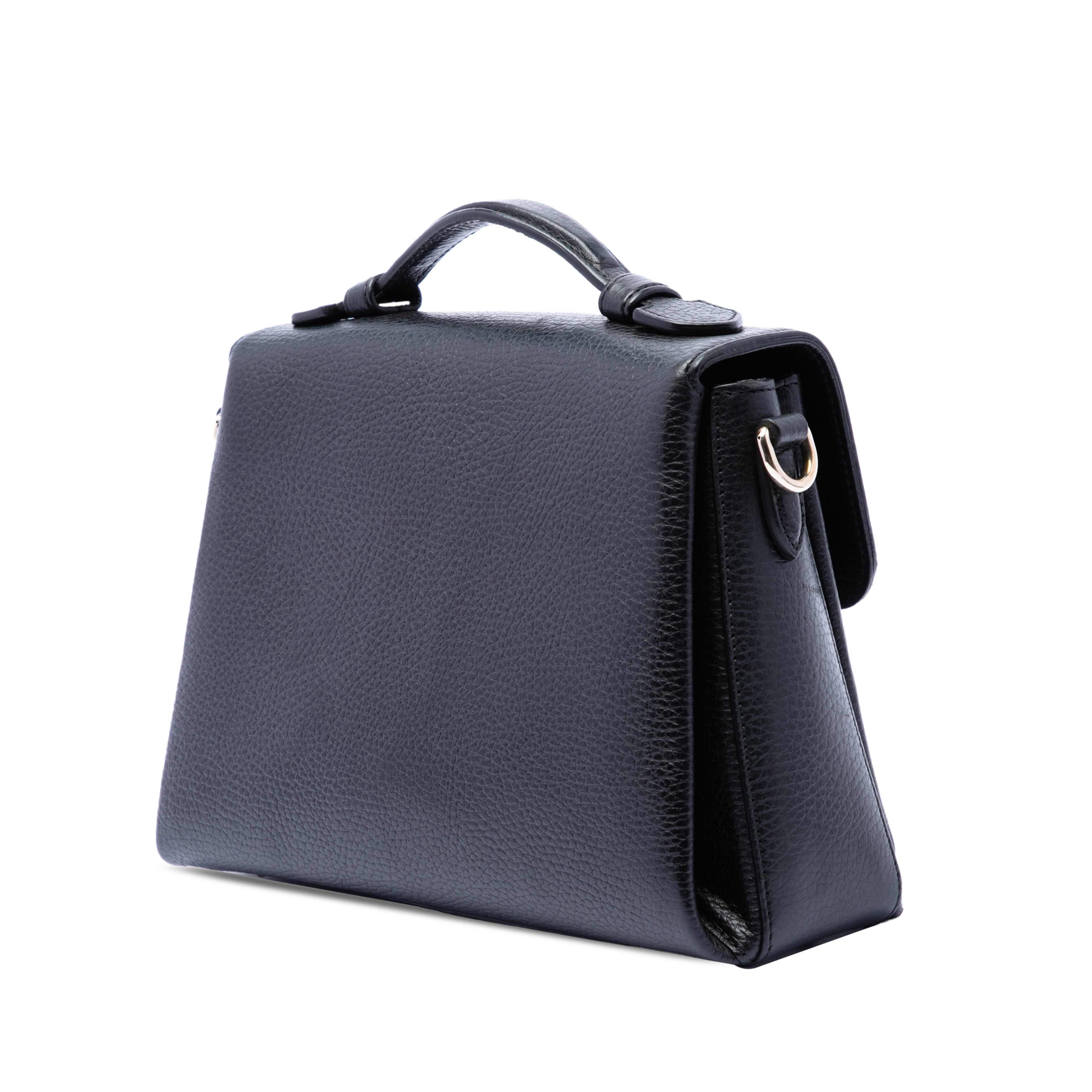 Gucci Small Dollar Calf Interlocking G Satchel, från Luxclusif, i färgen black. Klicka för att öppna bilden i stort format