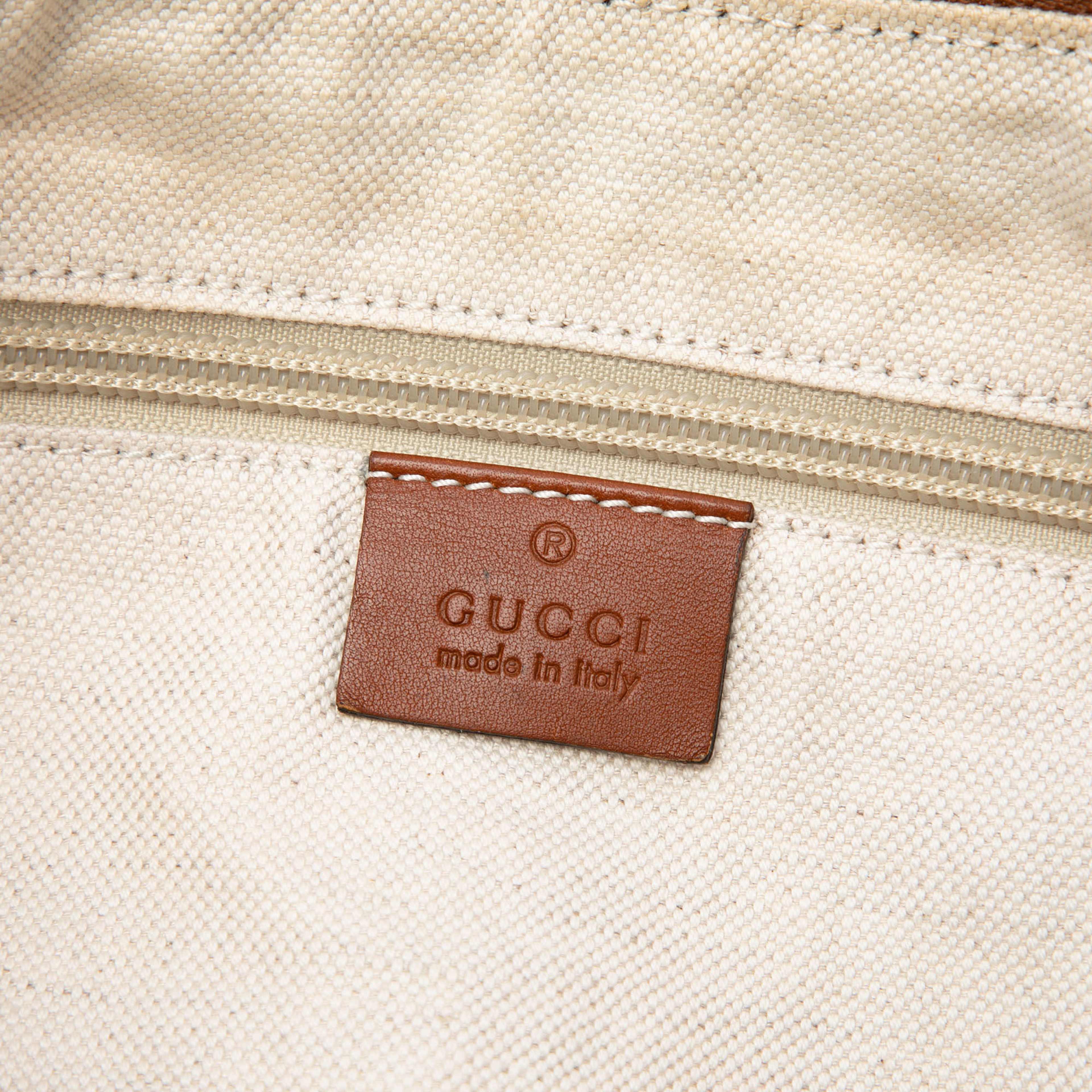 Gucci Gg Nylon Web Crossbody, från Luxclusif, i färgen brun. Klicka för att öppna bilden i stort format