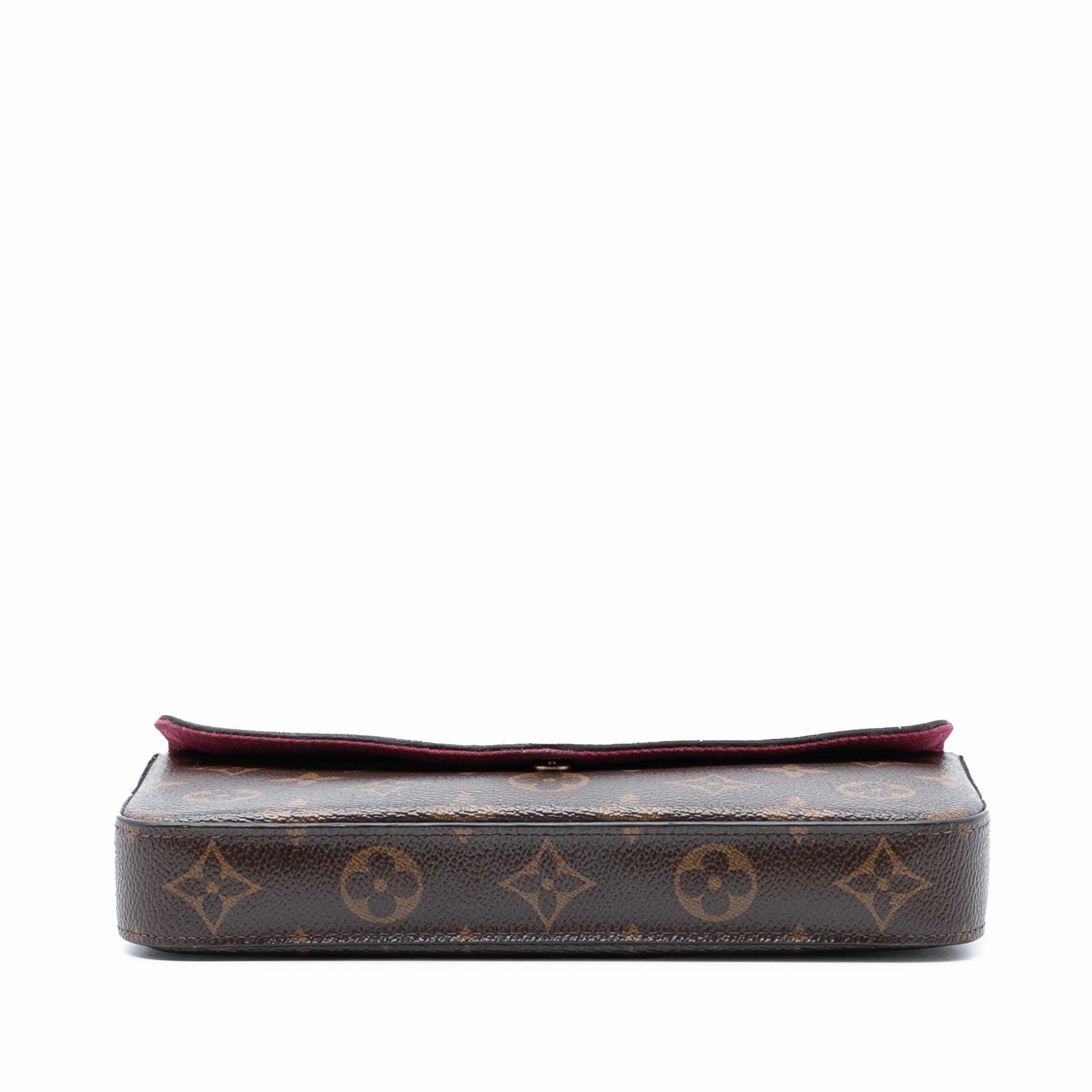 Louis Vuitton Monogram Pochette Felicie, från Luxclusif, i färgen brown. Klicka för att öppna bilden i stort format