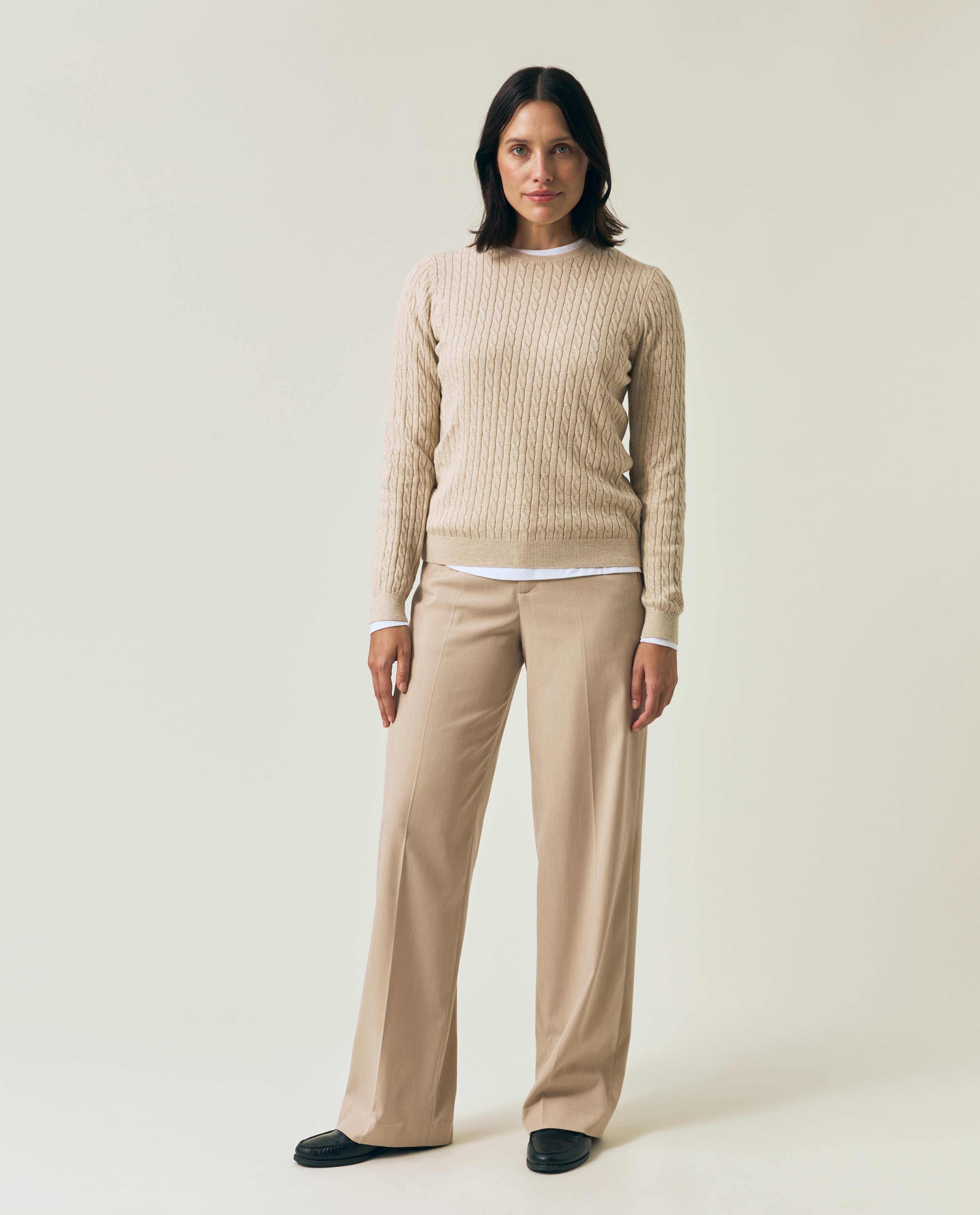 Organic Cotton Cable Knitted Sweater