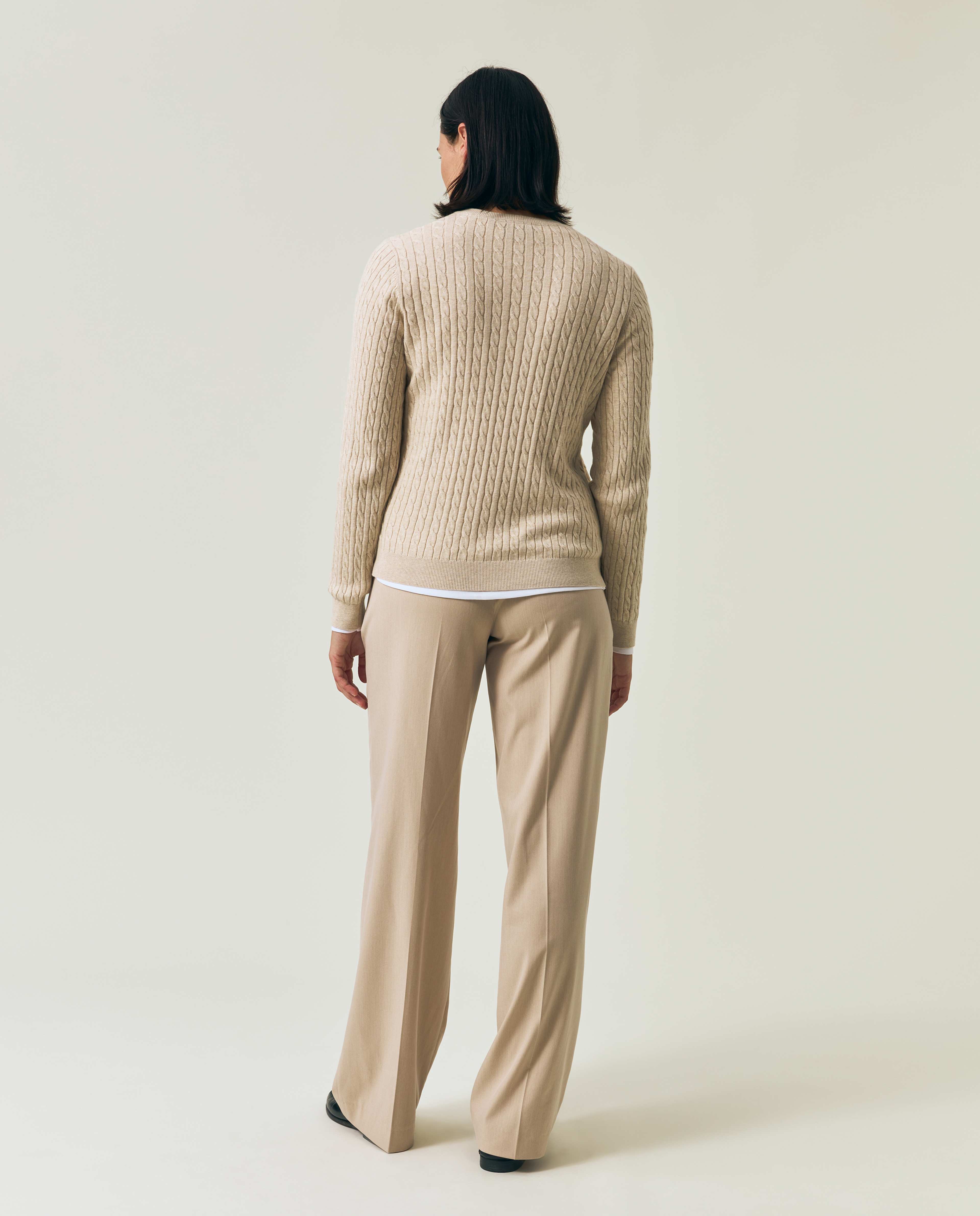 Organic Cotton Cable Knitted Sweater