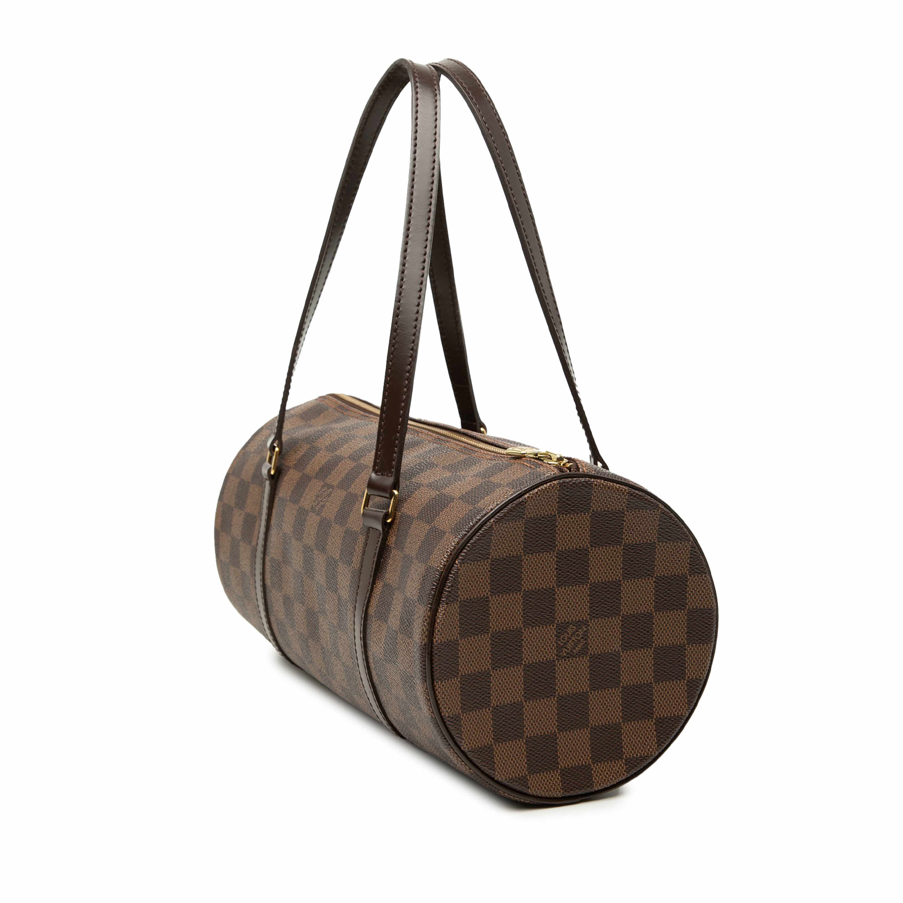 Louis Vuitton Damier Ebene Papillon 30, från Luxclusif, i färgen brun. Klicka för att öppna bilden i stort format