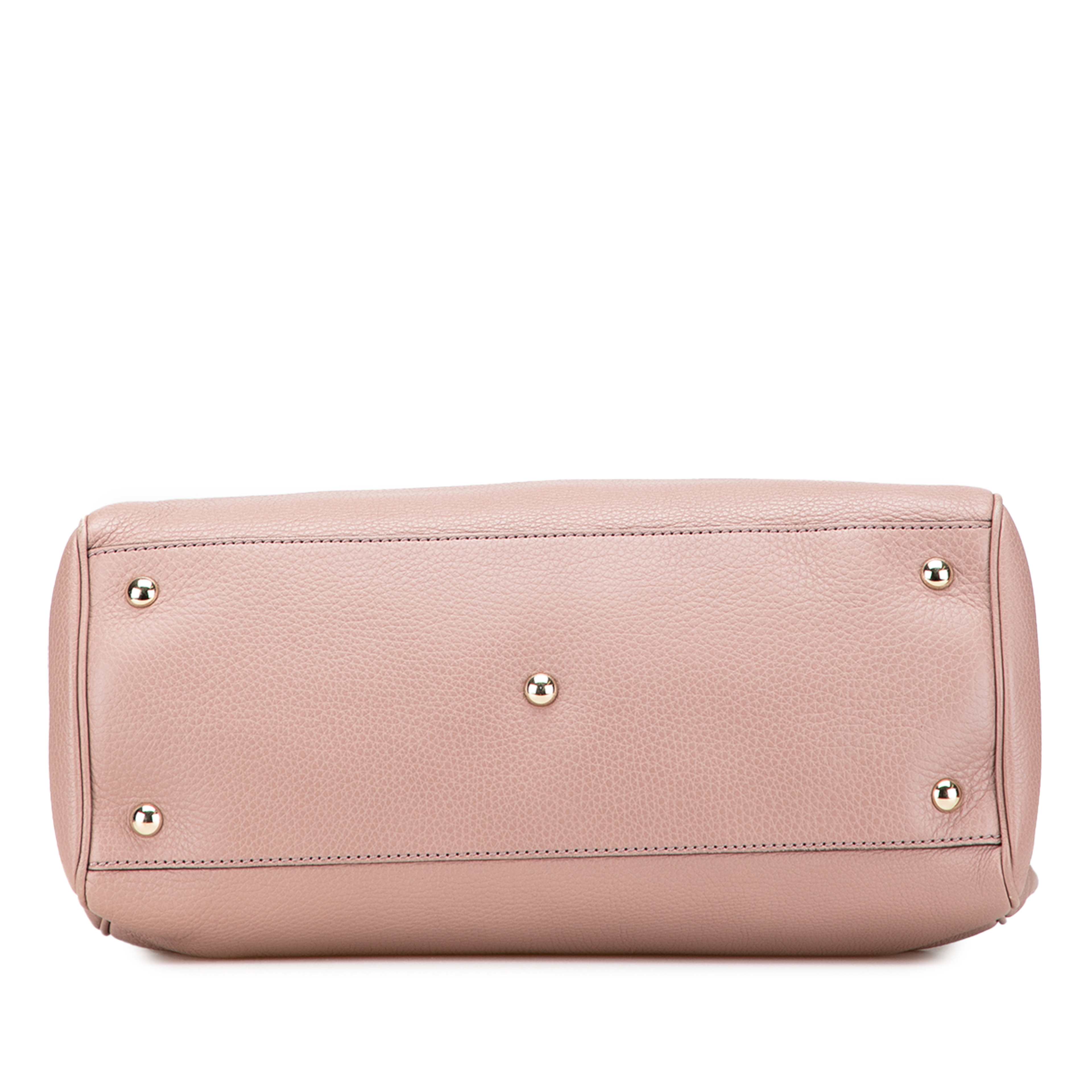 Gucci Medium Calfskin Bamboo Shopper Satchel, från Luxclusif, i färgen rosa. Klicka för att öppna bilden i stort format