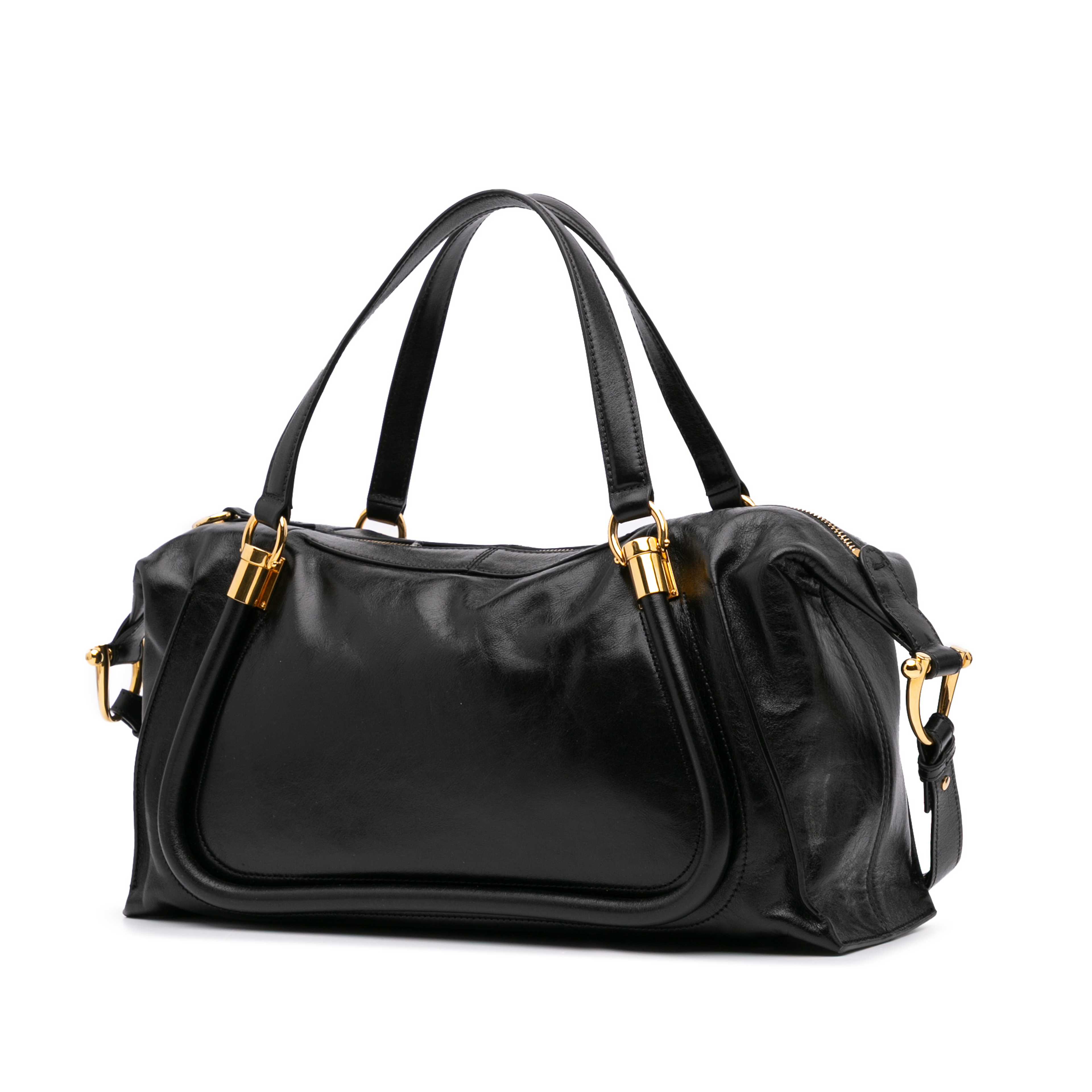 Chloé Shiny Calfskin Paraty 24 Satchel