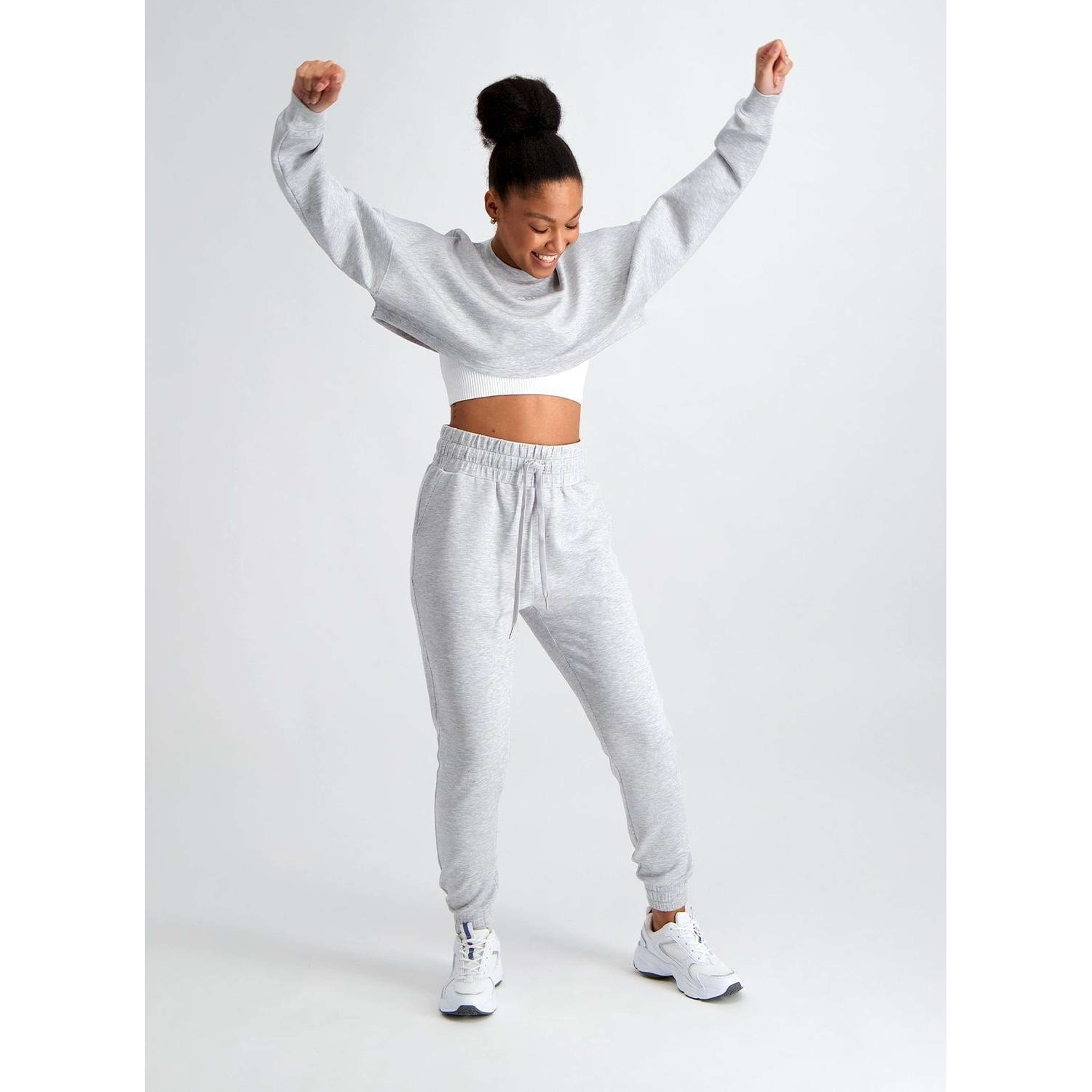 Light Grey Melange Comfy Modal Sweatpants
