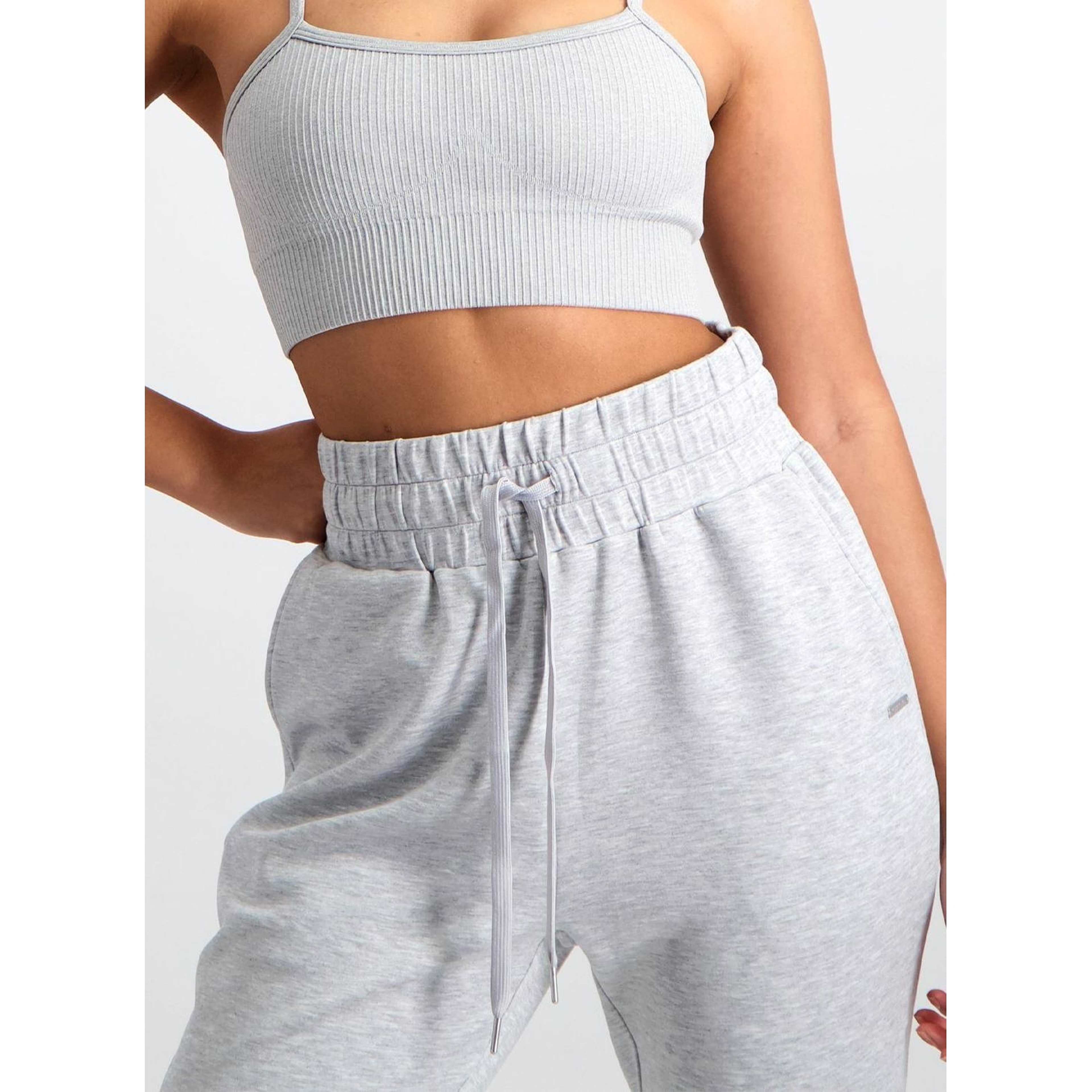 Light Grey Melange Comfy Modal Sweatpants