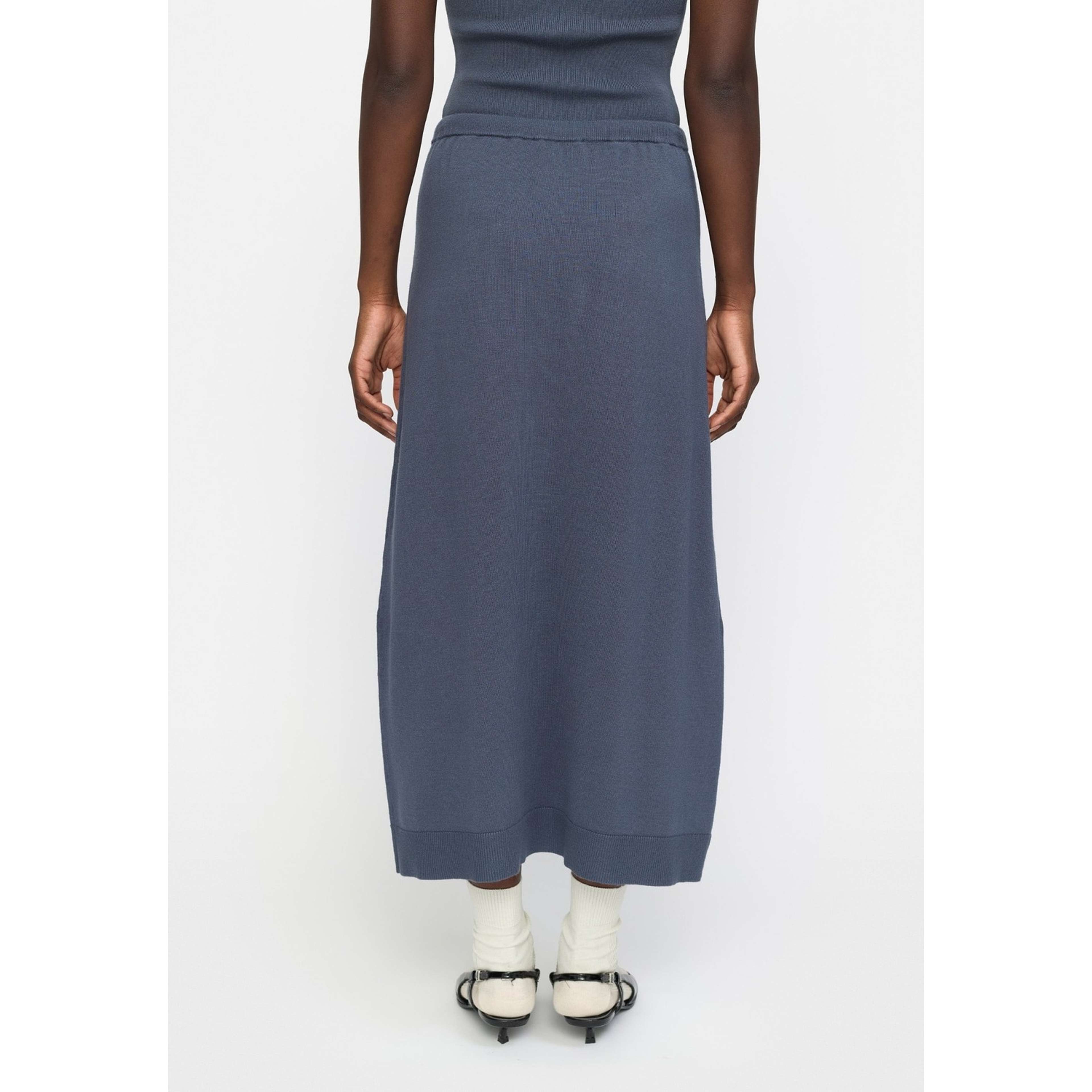 Srepira Midi Skirt Knit - Ombre Blue