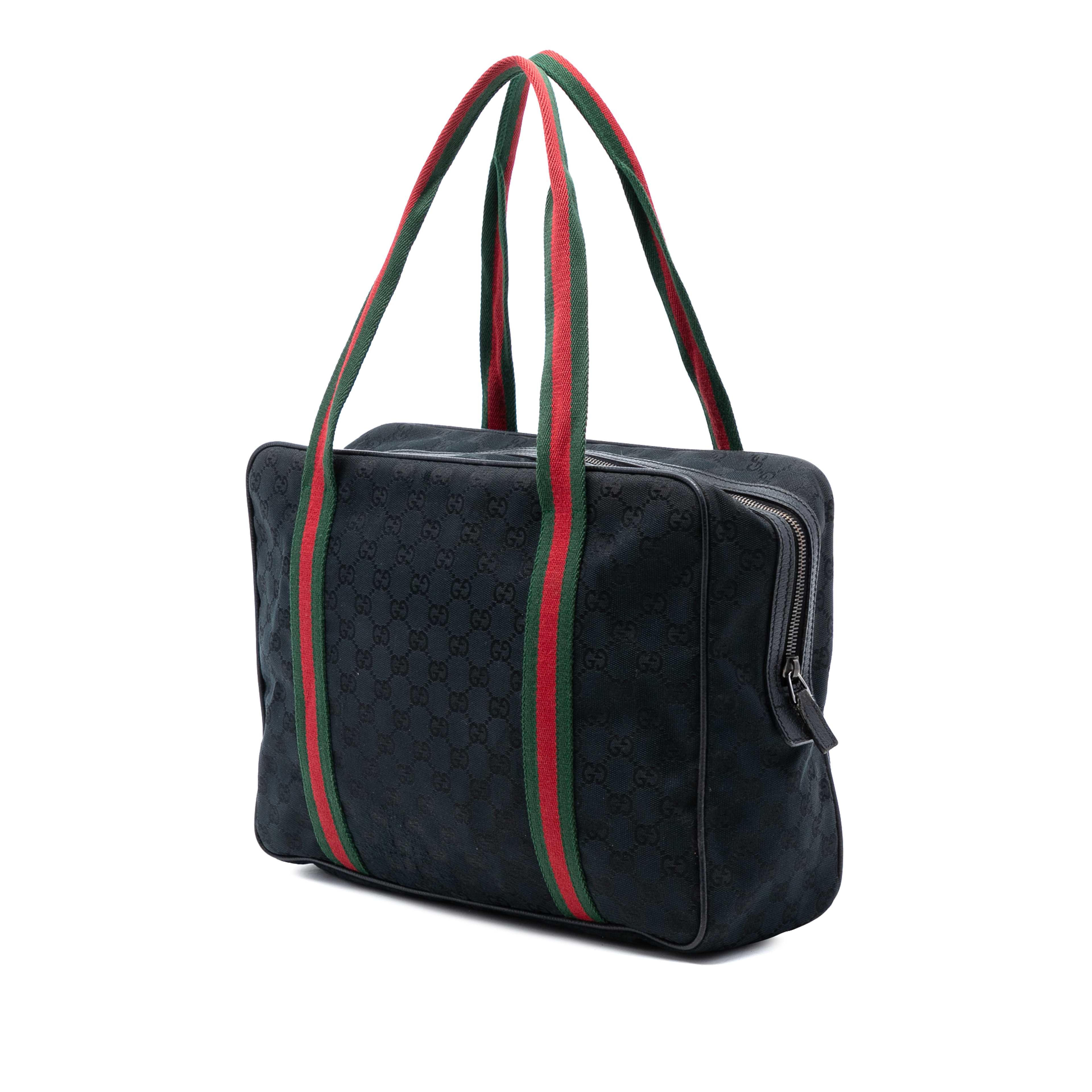 Gucci Gg Canvas Web Business Bag, från Luxclusif, i färgen svart. Klicka för att öppna bilden i stort format