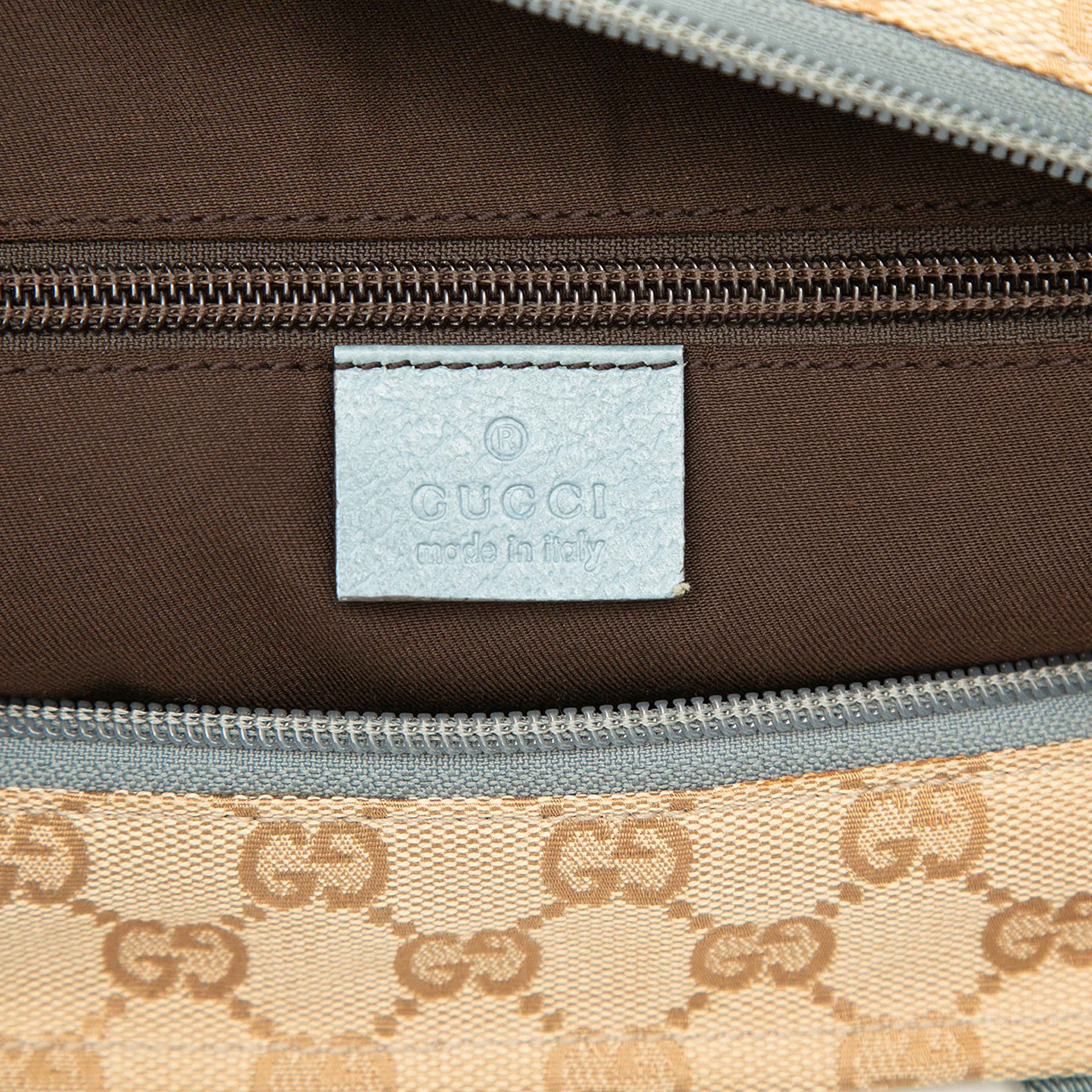 Gucci Gg Canvas Web Tote, från Luxclusif, i färgen beige. Klicka för att öppna bilden i stort format