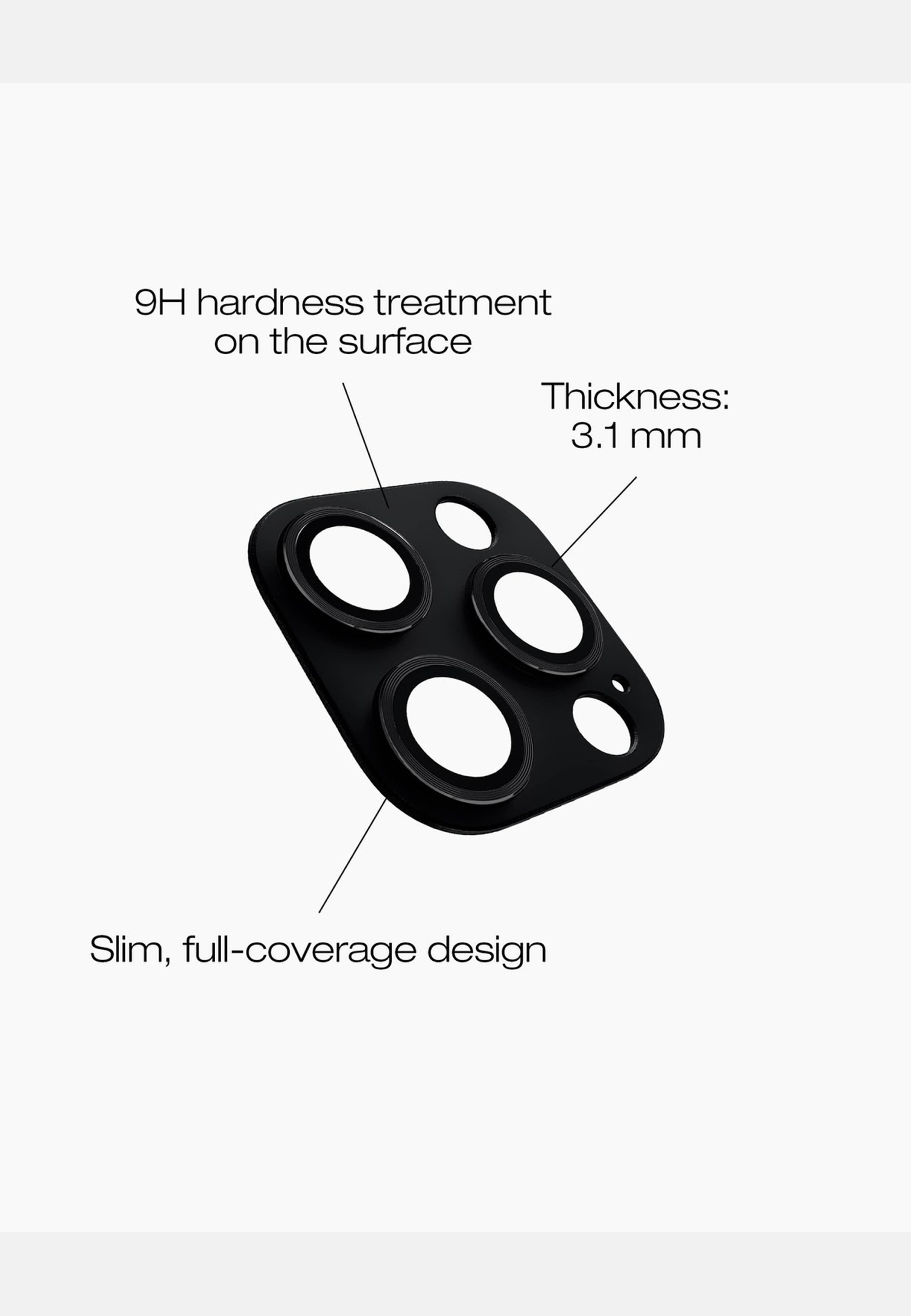 Camera Lens Protector 3d Iphone Aluminium Black, från Ideal Of Sweden, i färgen black. Klicka för att öppna bilden i stort format