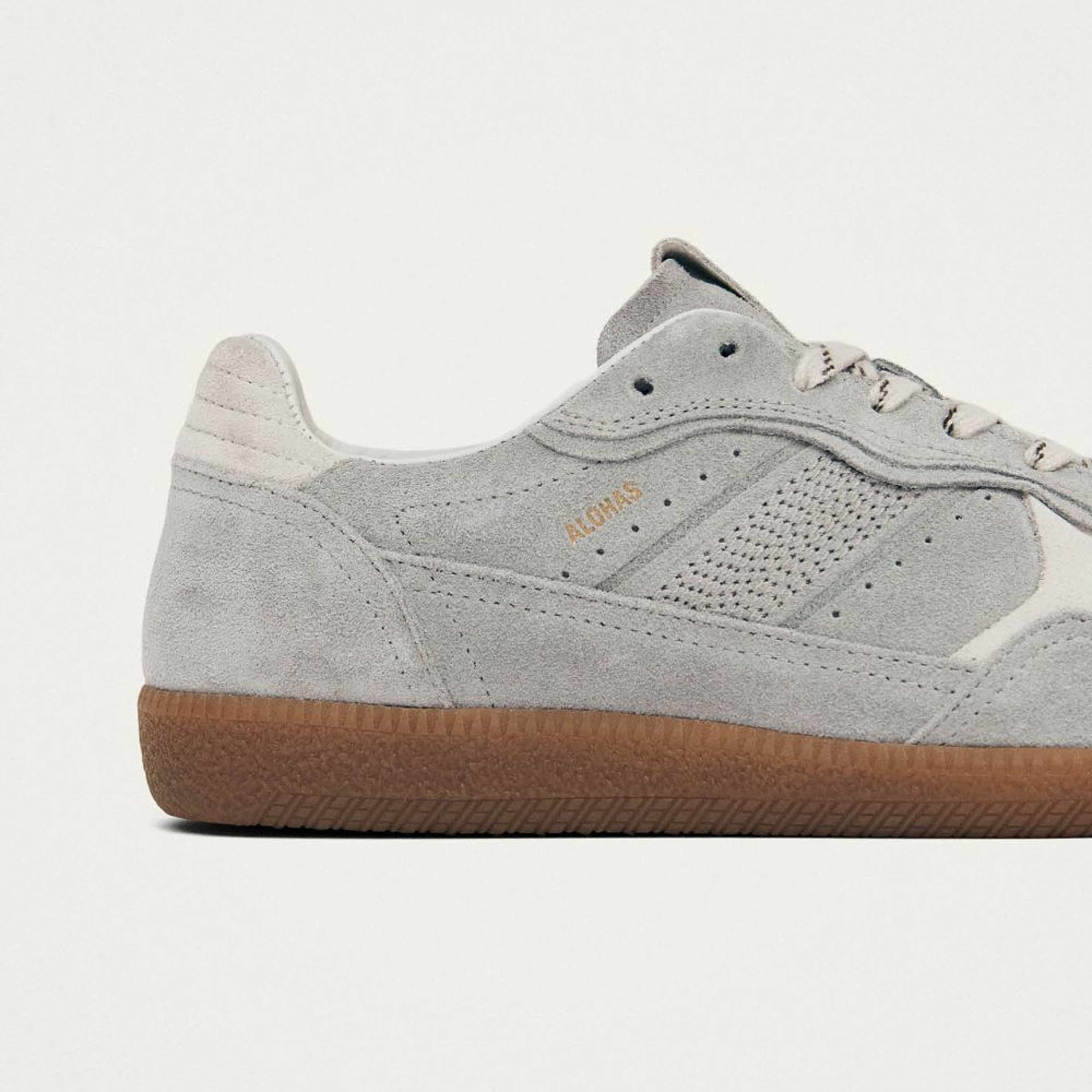 Tb.490 Rife Grey Leather Sneakers