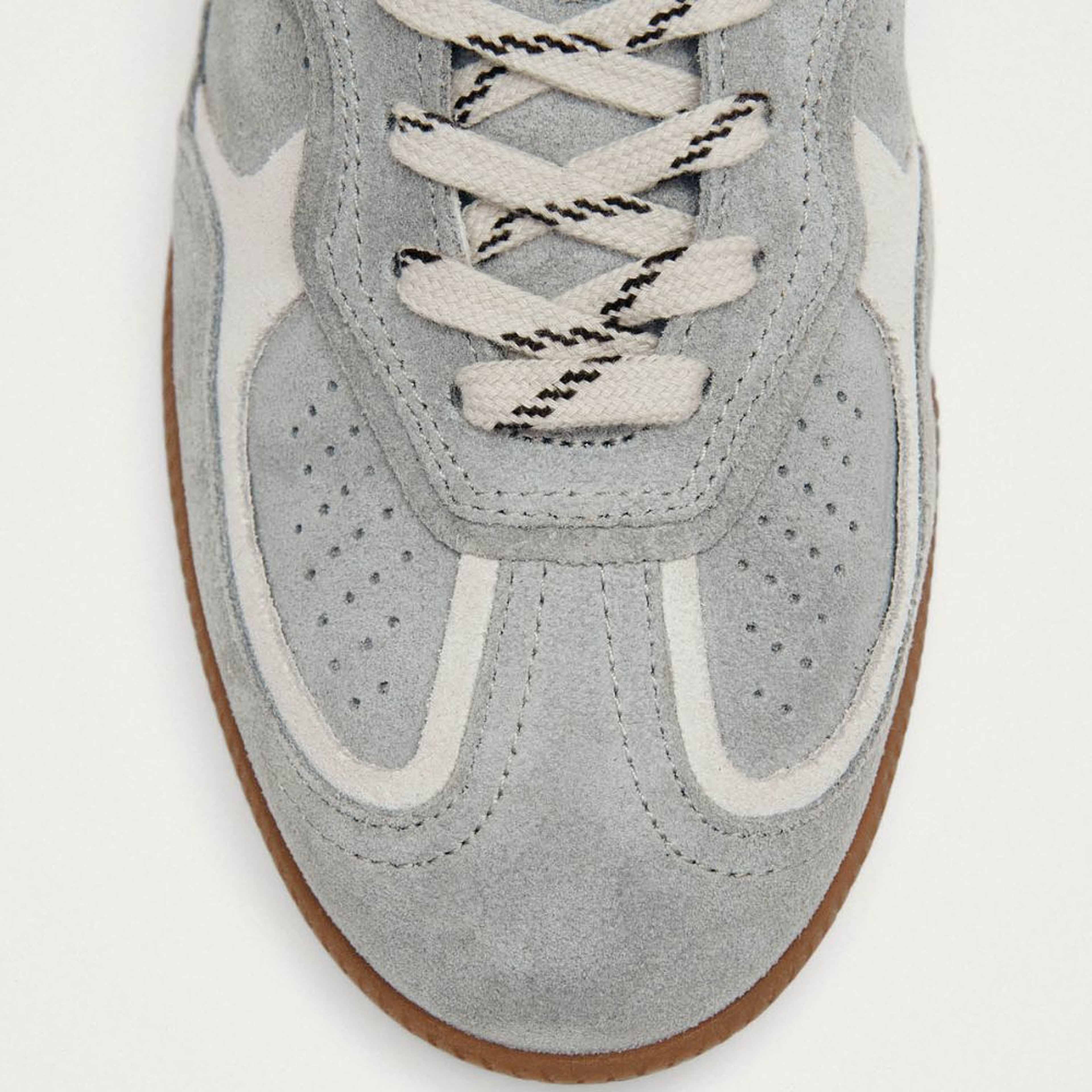 Tb.490 Rife Grey Leather Sneakers